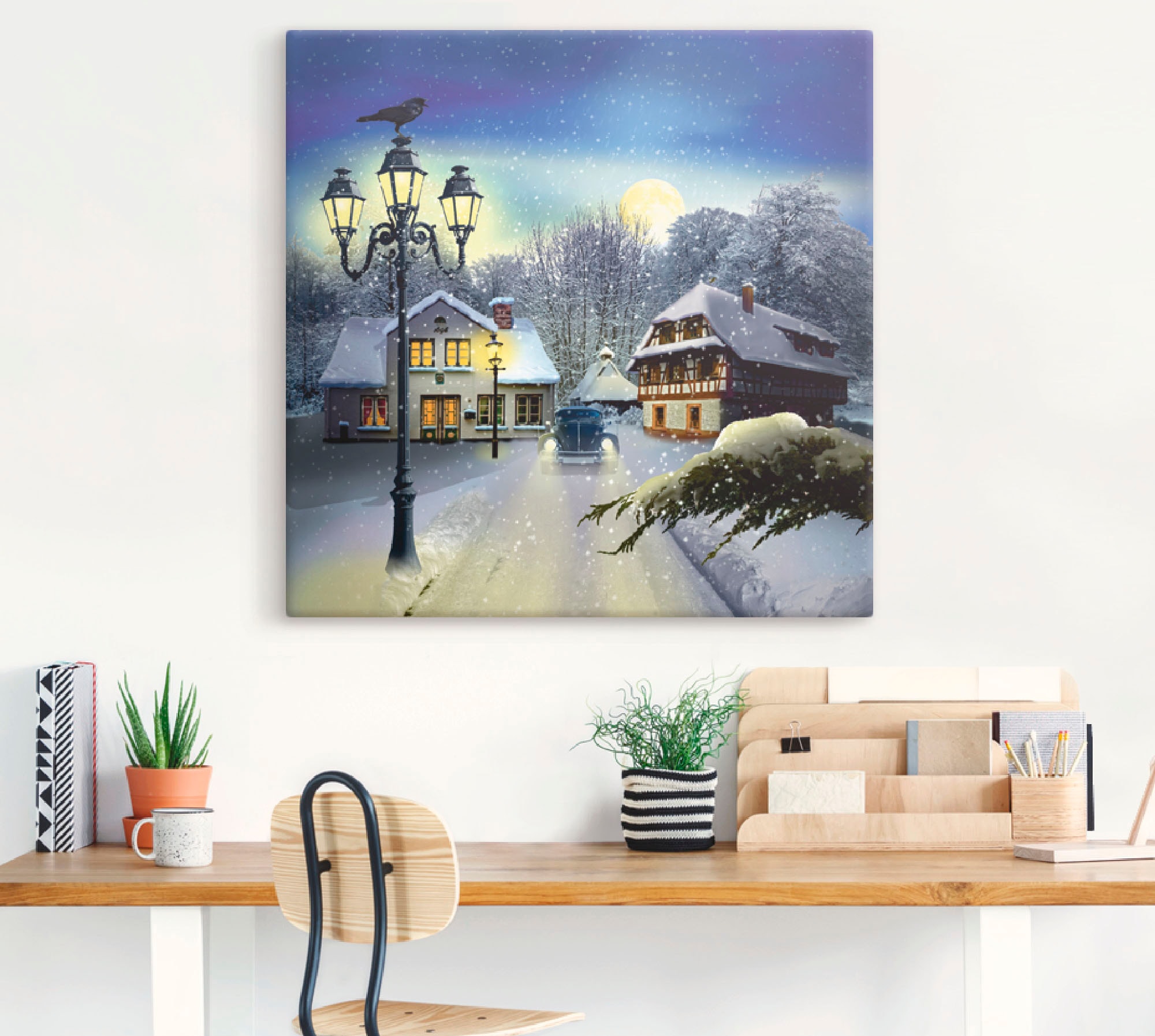 Artland Wandbild »Winterzeit«, Vier Jahreszeiten, (1 St.), als Leinwandbild, Poster, Wandaufkleber in verschied. Größen