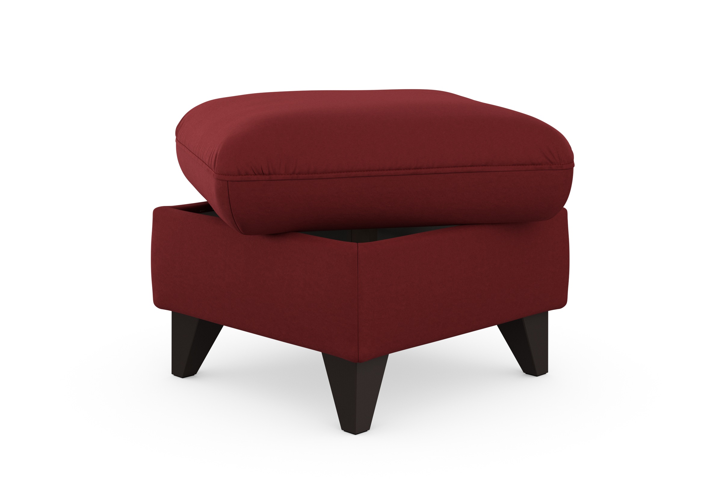 sit&more Stauraumhocker »Mellum«, mit Stauraum und wengefarbenen Holzfüßen