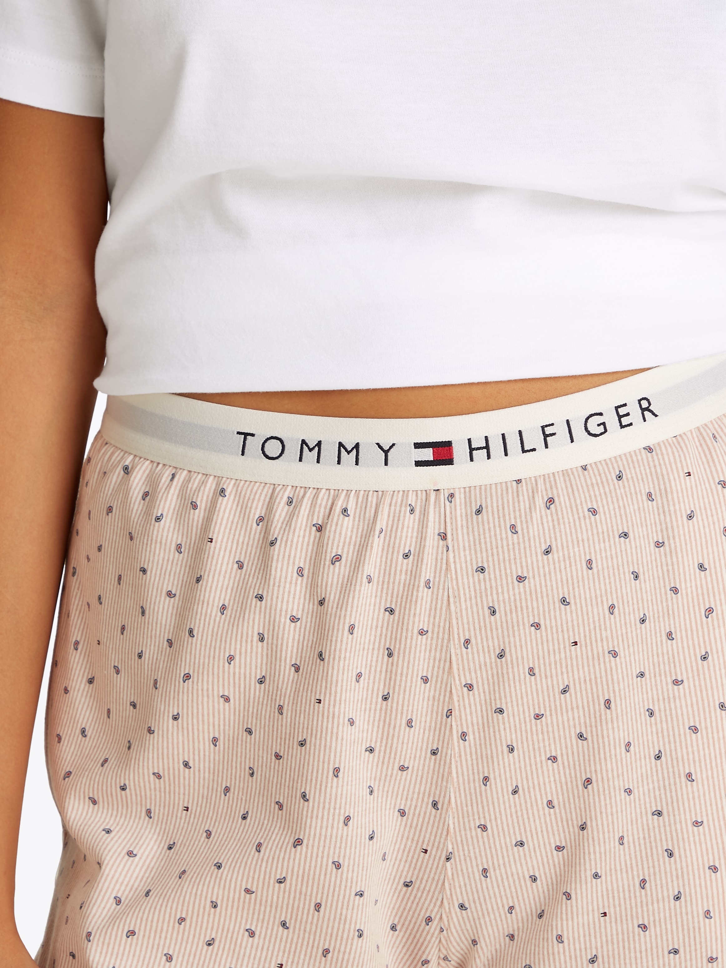 Tommy Hilfiger Underwear Pyjama »SS PRT PJ SHORT SET«, (Set, 2 tlg., 2tlg), mit Muster, Logo