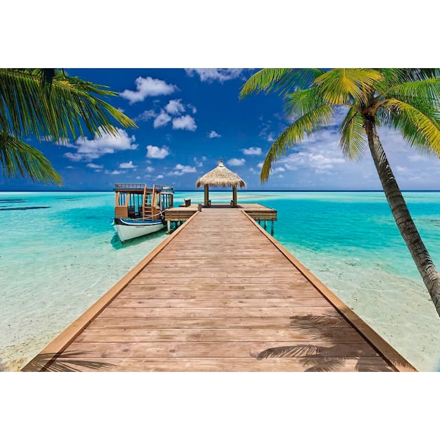 Komar Fototapete »Beach Resort«, bedruckt-Wald-geblümt, 368x254 cm (Breite  x Höhe), inklusive Kleister online bestellen bei OTTO
