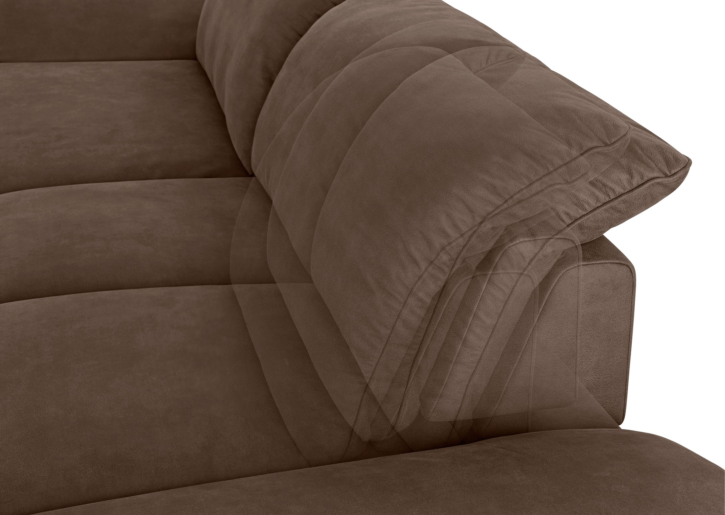W.SCHILLIG Ecksofa »enjoy&MORE, Designsofa, bequem, zeitlos und elegant, L-Form« Sitztiefenverstellung, Füße bronze pulverbeschichtet, Breite 310 cm