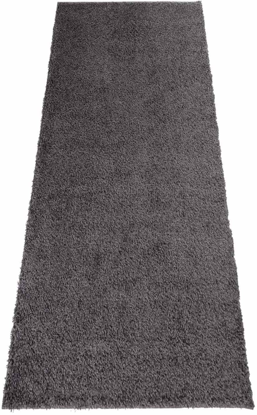 Carpet City Hochflor-Teppich »Shaggi uni 500«, rechteckig, 30 mm Höhe, Läufer, Shaggy, Uni, Langflor, weich, Wohnzimmer, Schlafzimmer, Kinder