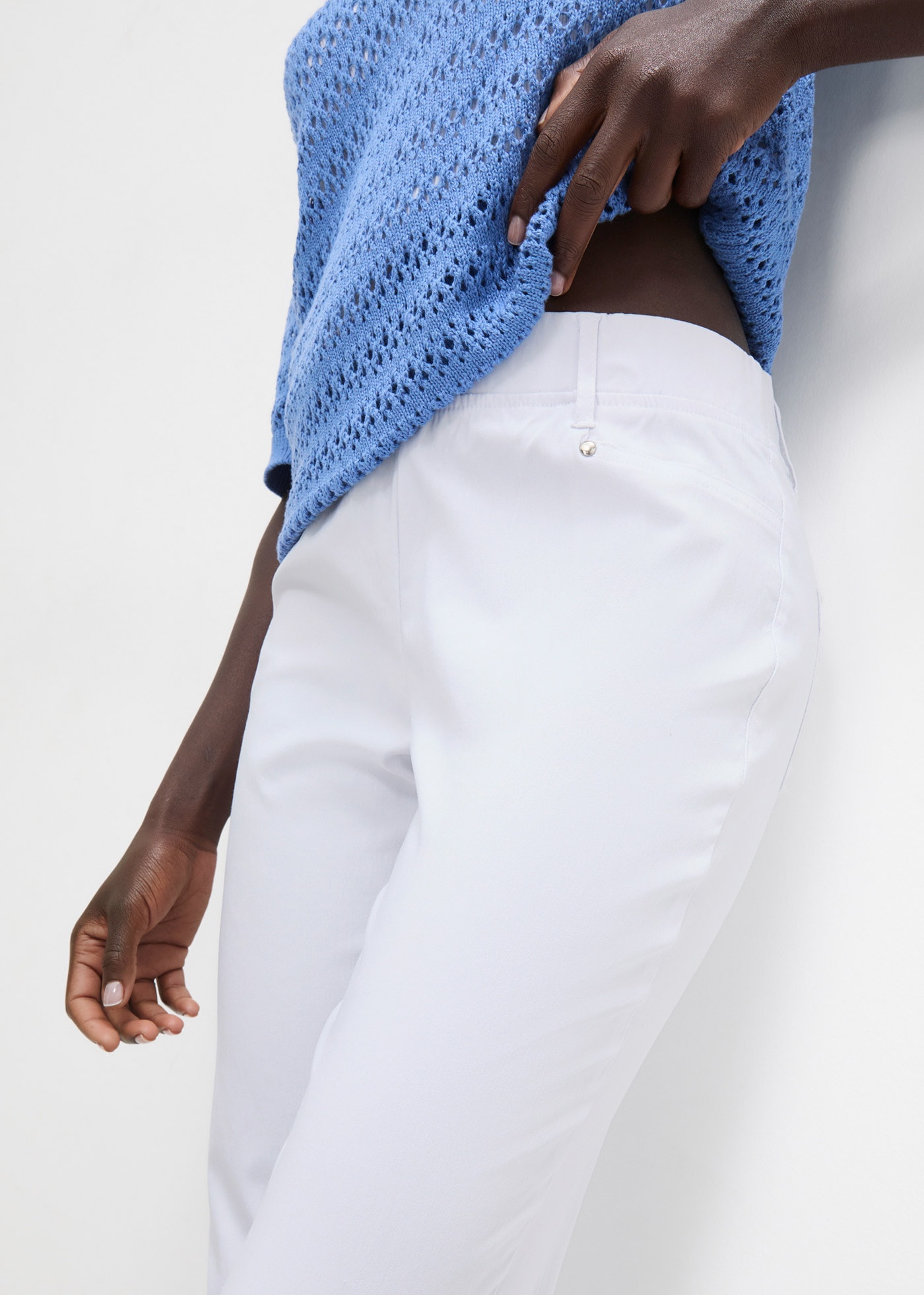 bonprix Stretch-Hose »Stretch-Hose in Schlupfform«  aus Viskose, Slim Fit Passform, Schlupfform mit Gürtelschlaufen