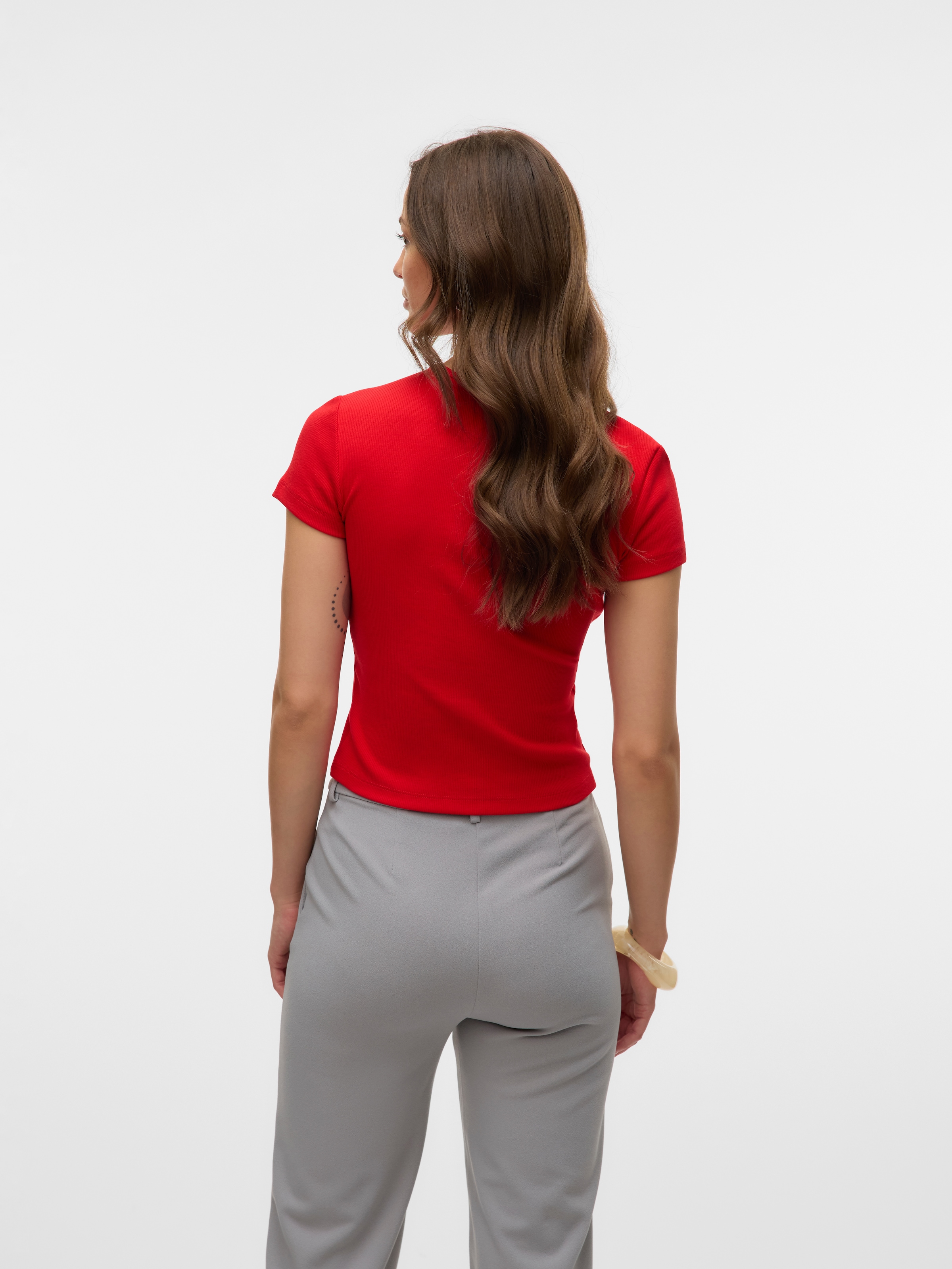 Vero Moda Rundhalsshirt »VMCHLOE SS SHORT TOP JRS NOOS«