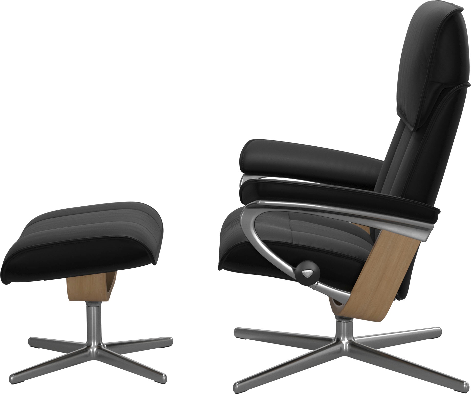 Stressless® Relaxsessel »Admiral« mit Cross Base, Größe M & L, Holzakzent Eiche