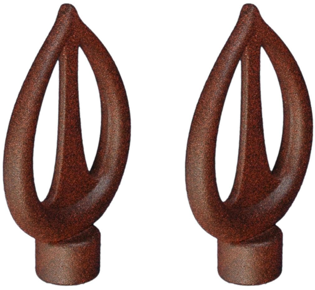 Liedeco Gardinenstangen-Endstück »Flamme« für Gardinenstangen Ø 16 mm