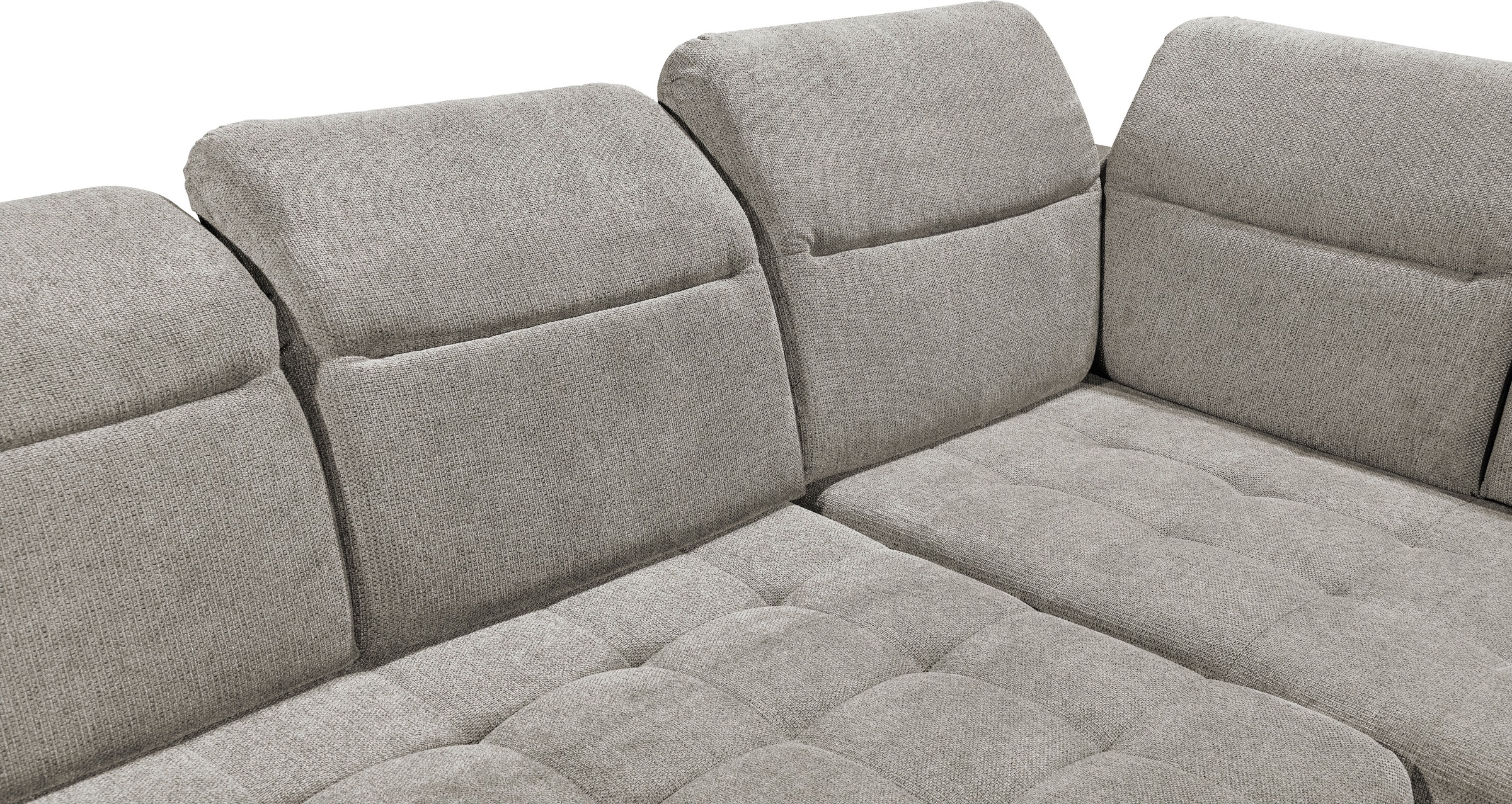 ED EXCITING DESIGN Ecksofa »Rockdale L-Form mit Bettfunktion, Bettkasten«, Kopfteilverstellung, Sitztiefenverstellung & USB-Port