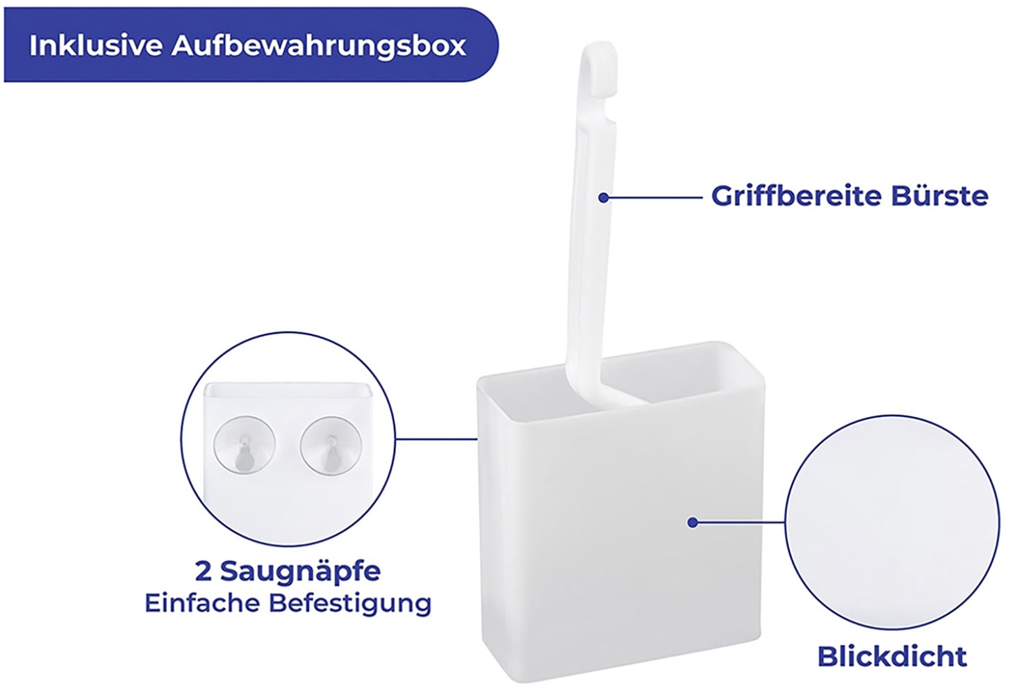 Maximex Reinigungs-Set »WC-Randreiniger und WC-Aktiv-Haftgel«, bei hartnäckigen Verschmutzungen der Toilette, je 500 ml, Ozean-Duft