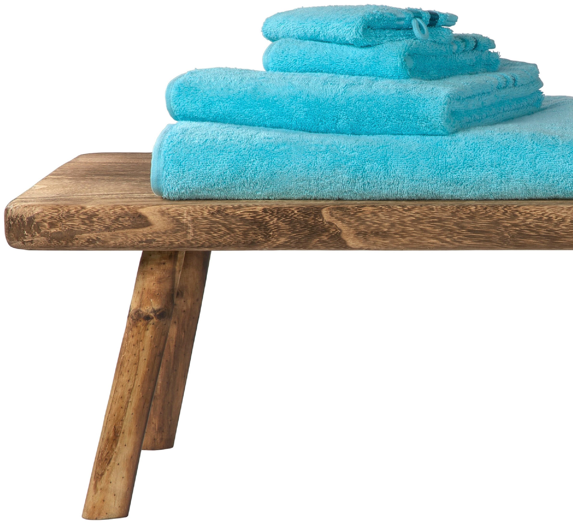 Schiesser Gästehandtücher »Skyline Color aus 100 % Baumwolle mit eleganter Streifenbordüre«, (Set, 5 St., 5 Gästehandtücher (30x50 cm), MADE IN GREEN by OEKO-TEX®