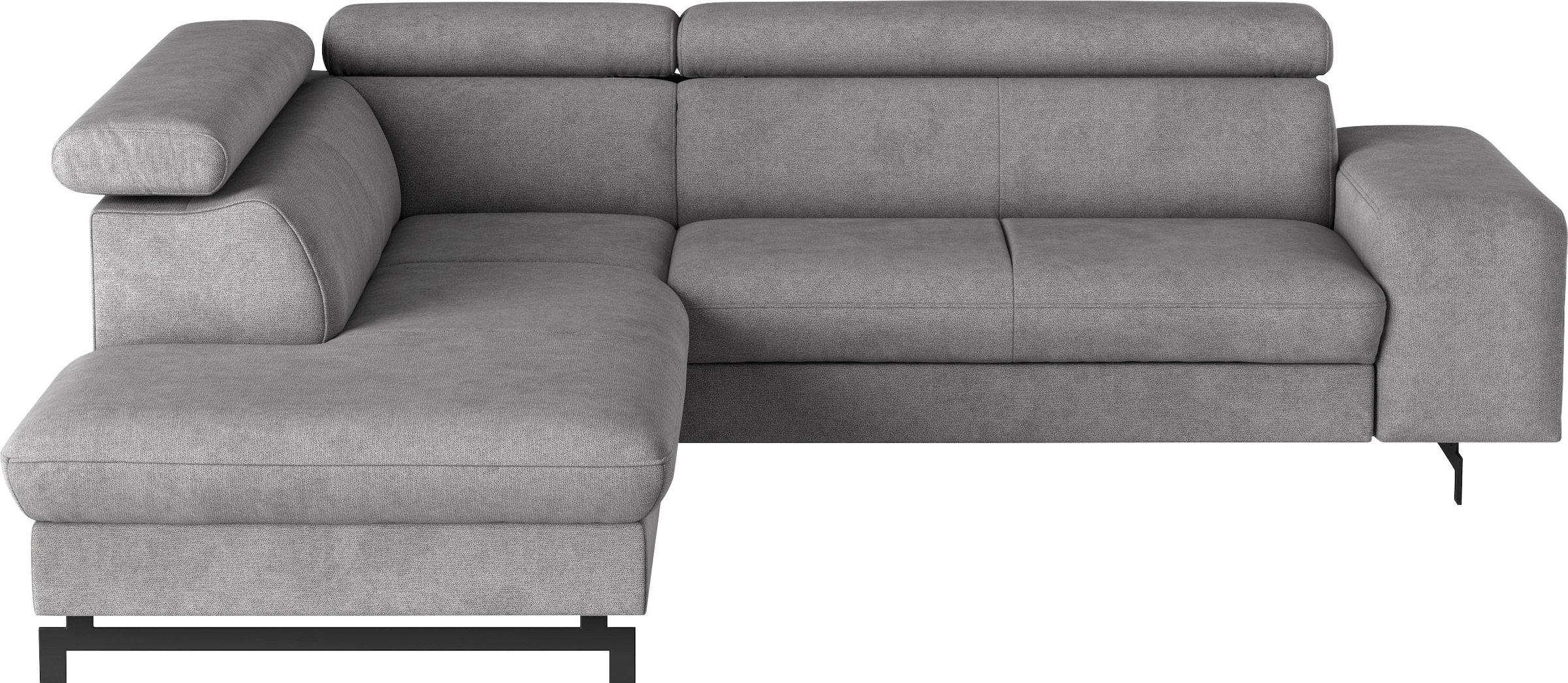 COTTA Ecksofa »Emma L-Form, B: 262 cm« mit Kopfteilverstellung, optional Bettfunktion & Bettkasten