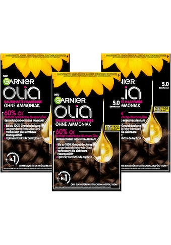 Coloration »Garnier Olia dauerhafte Haarfarbe«, (Set, 3 tlg.)