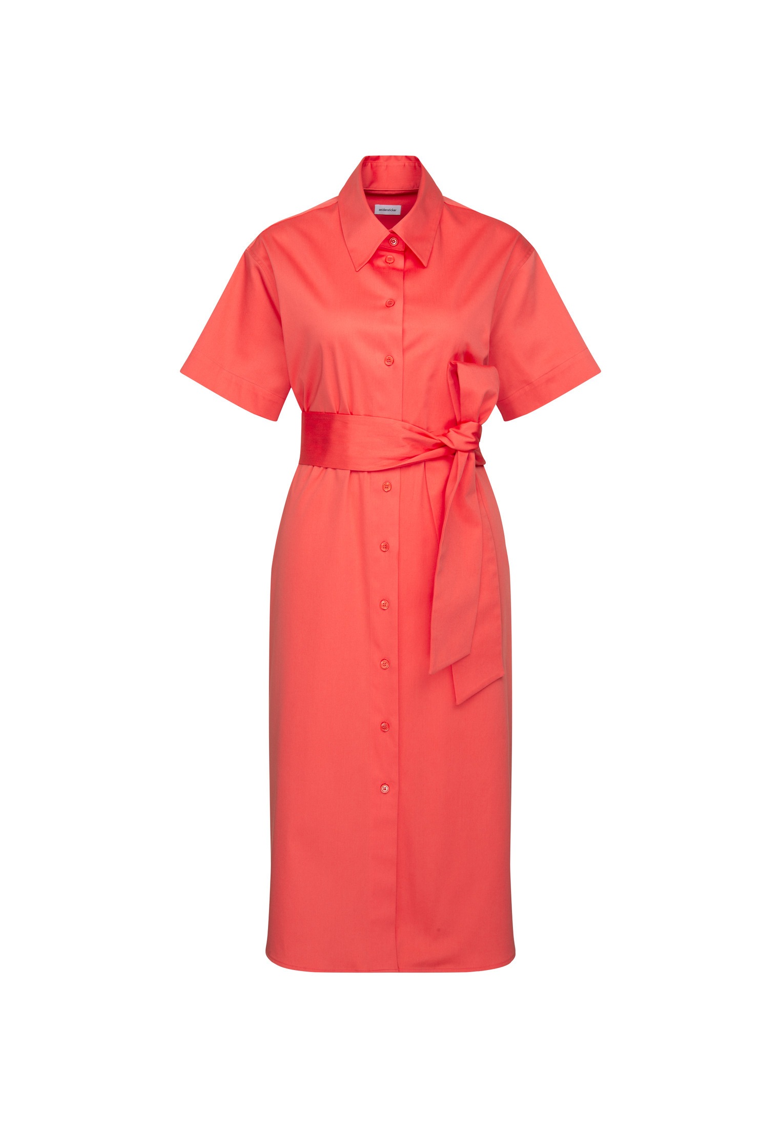 seidensticker Sommerkleid »Schwarze Rose«, Kurzarm Kragen Uni