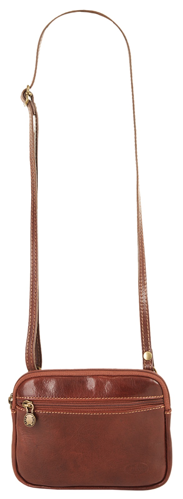 Piké Umhängetasche, echt Leder, Made in Italy