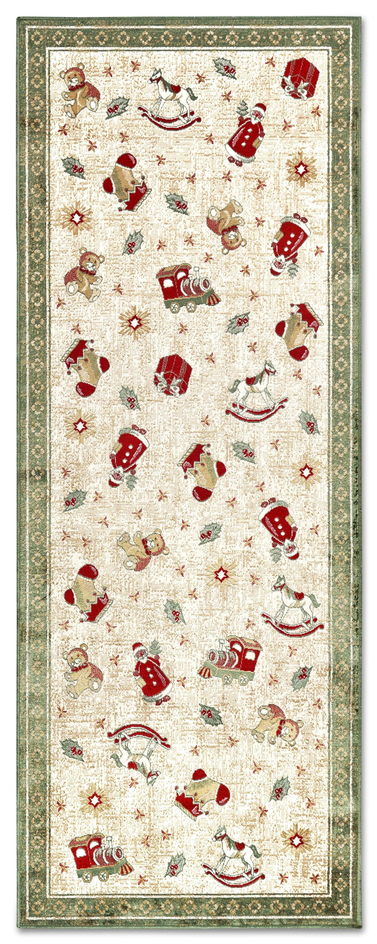 Villeroy & Boch Teppich »Nostalgic Shine Toy's Delight, eckig, rund und Läufer«, rechteckig, 6 mm Höhe, Weihnachten, Wohnzimmer, Flur, Geschenk, Toys Delight, Dekoration