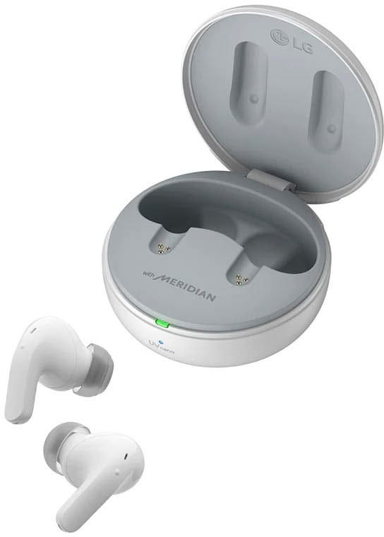 LG In-Ear-Kopfhörer »TONE Free DT60Q«, Bluetooth, Active Noise Cancelling (ANC)-Freisprechfunktion-LED Ladestandsanzeige-Sprachsteuerung-integrierte Steuerung für Anrufe und Musik