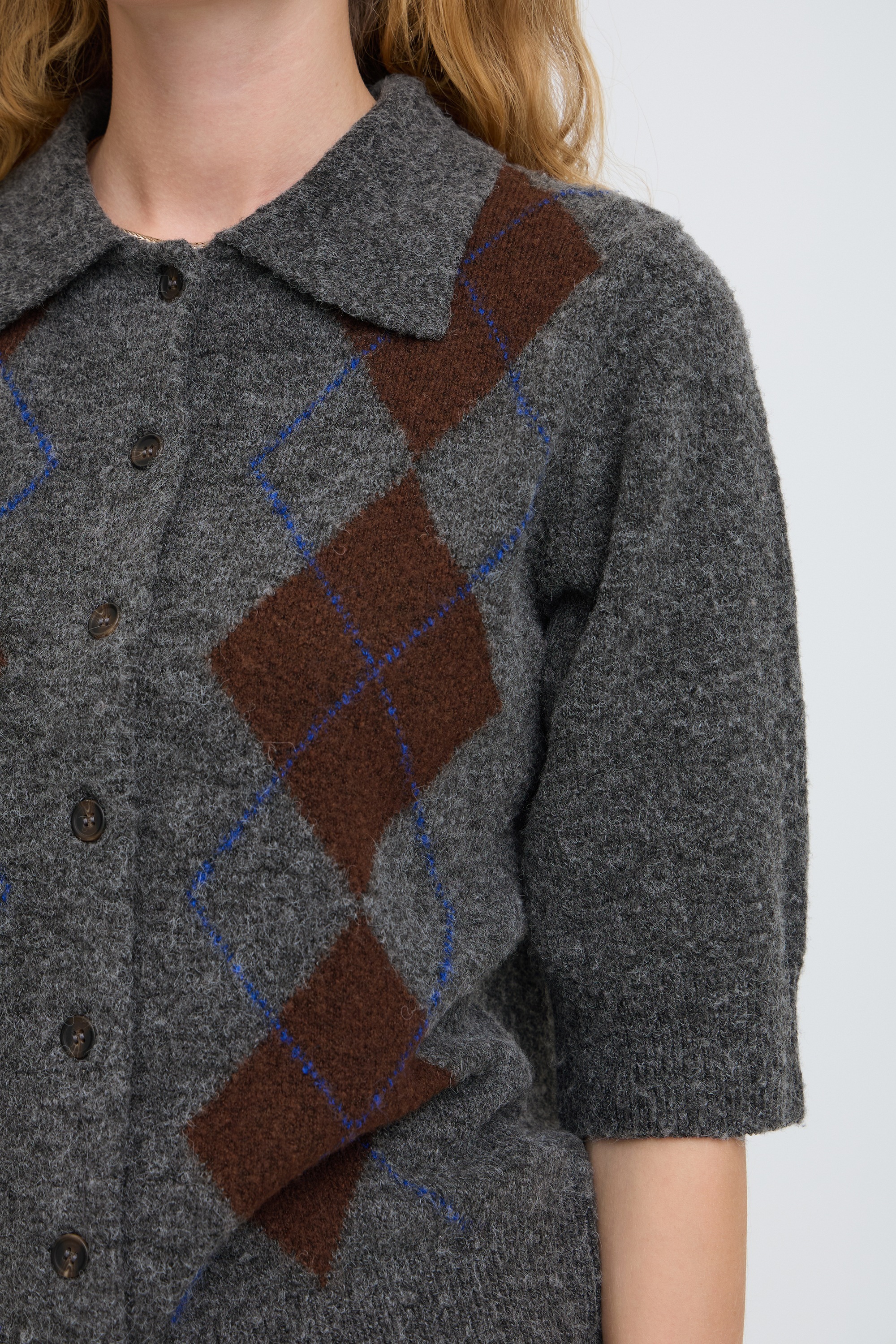 b.young Strickjacke »Damen Kurzarm-Bluse BYOFIRA«