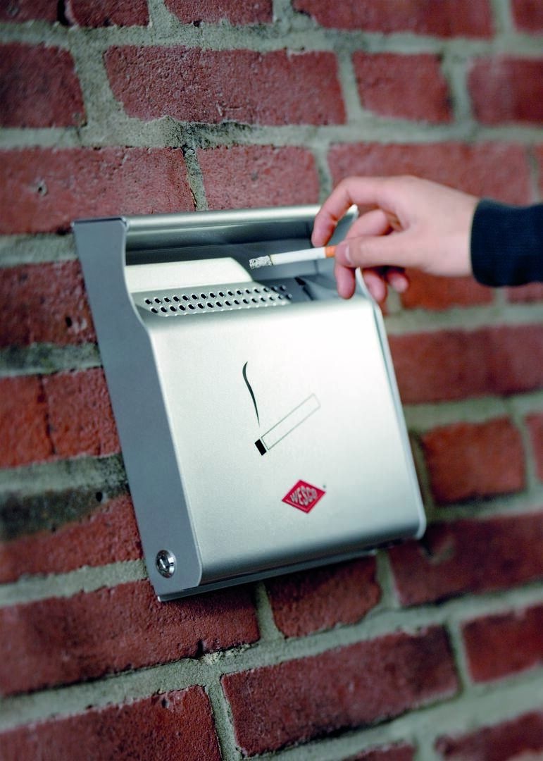 WESCO Aschekasten »Wandascher, abschließbar mit Dreikant-Verriegelung« 1 Behälter Schlüssel im Lieferumfang enthalten