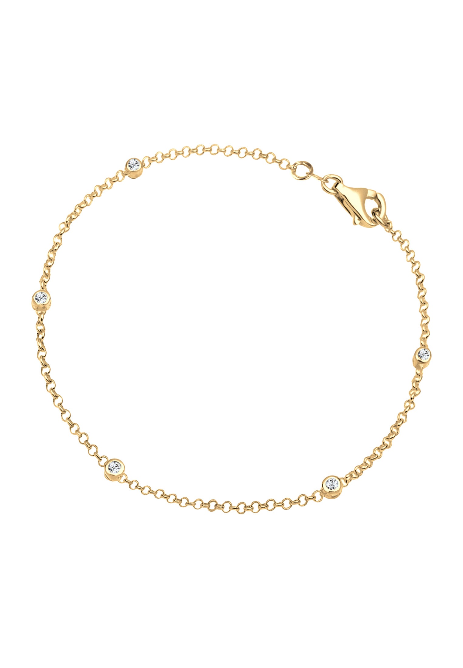 Elli Armkette »Armband Kristalle Eleganz Basic 925 Silber«