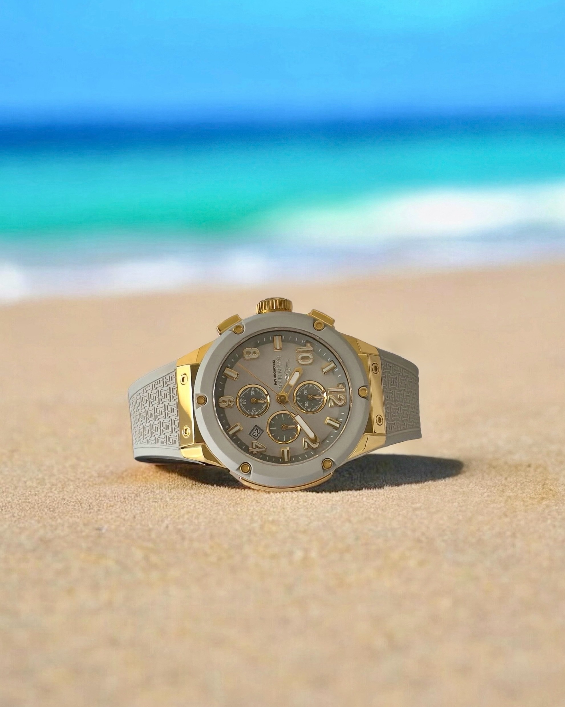 HAEMMER GERMANY Chronograph »WAVE MASTER« Quarzuhr, Armbanduhr, Damenuhr, Herrenuhr, Made in Germany