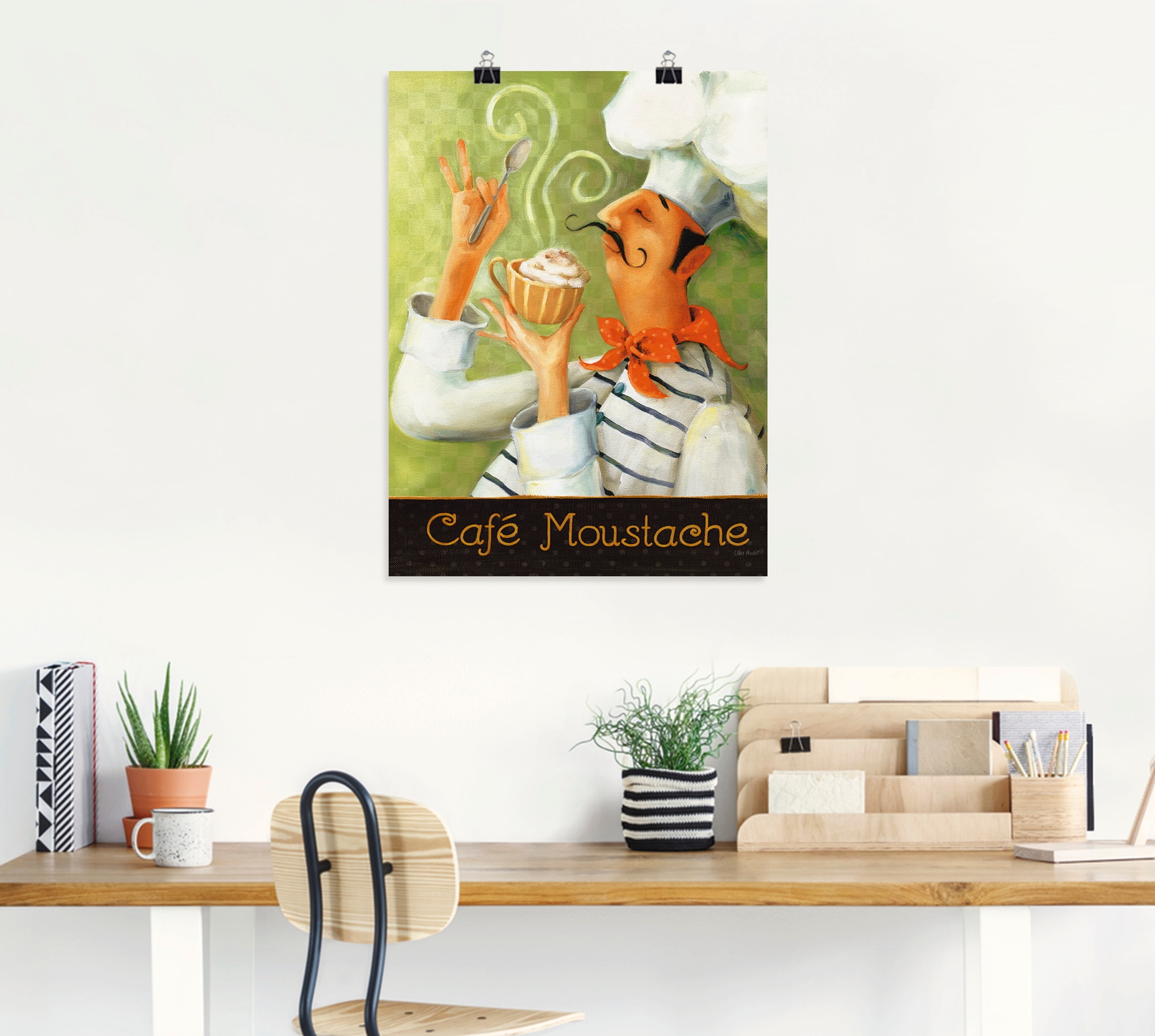 Artland Poster »Cafe Moustache II« Getränke 1 Stk. tlg. ohne Rahmen