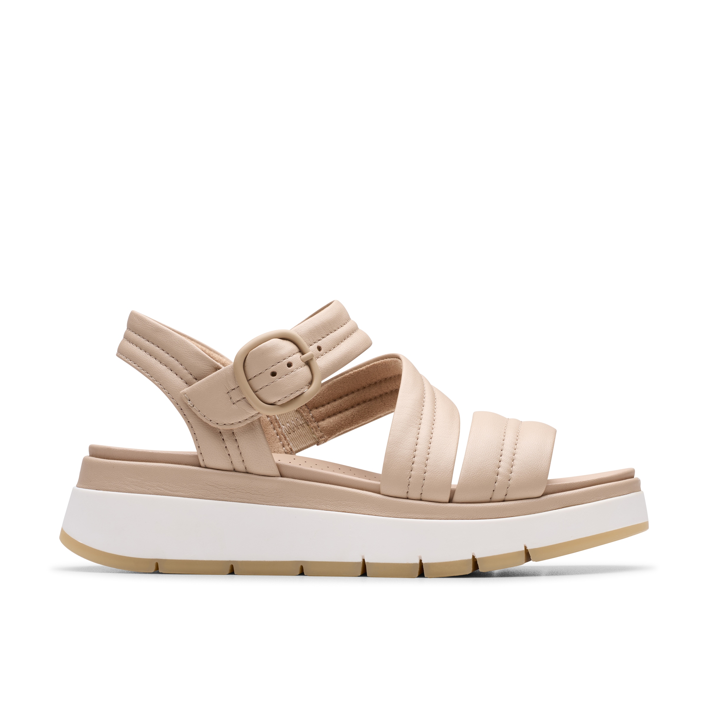 Clarks Sandale »Tuscan Strap«, Sandalette, Flats, Sommerschuh mit Plateausohle