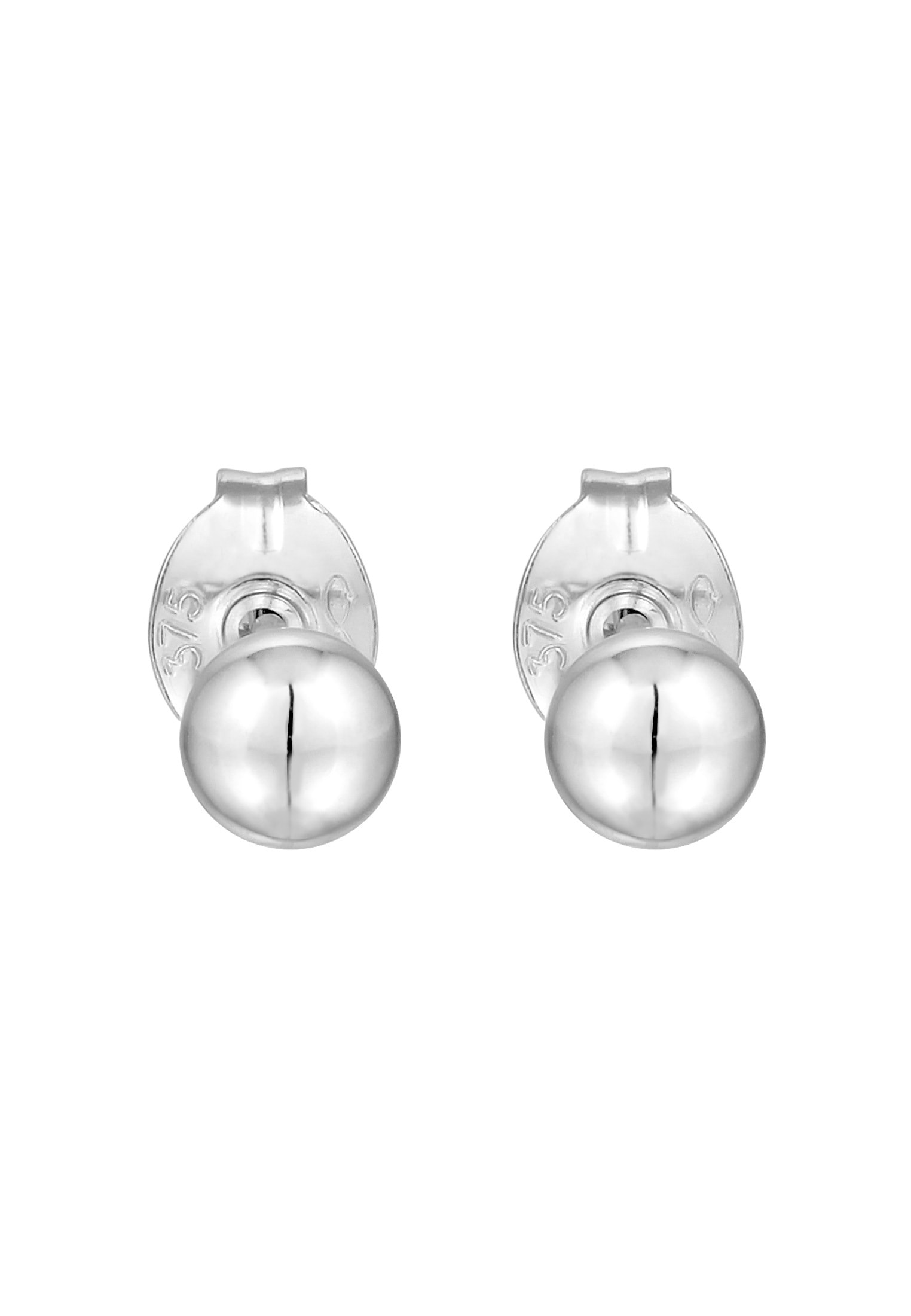 Elli Premium Paar Ohrstecker »Ohrringe Ohrstecker Kugel Ball 4 mm 375 Weißgold«