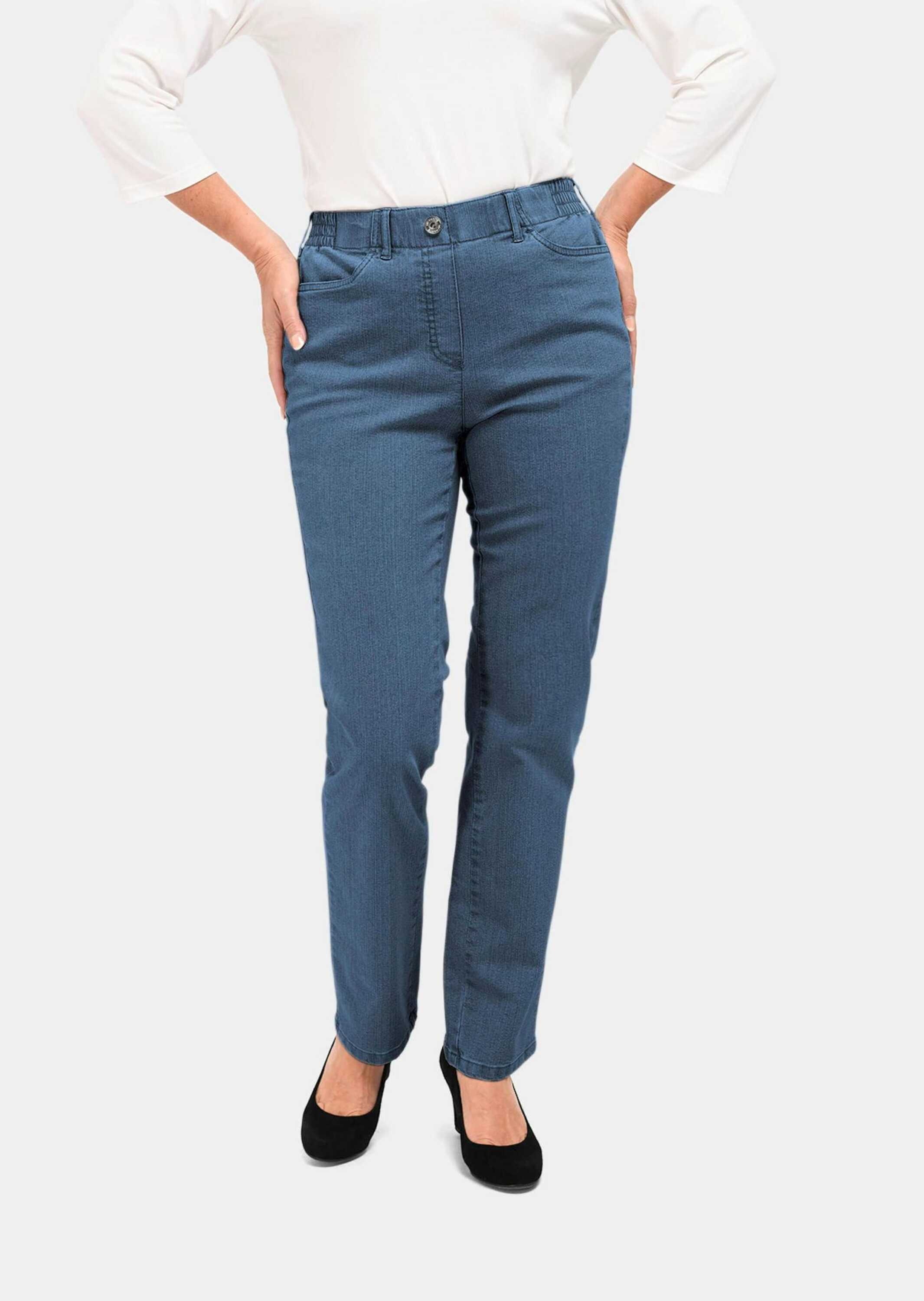 GOLDNER Regular-fit-Jeans »Jeansschlupfhose MARTHA Klassische Jeansschlupfhose MARTHA«