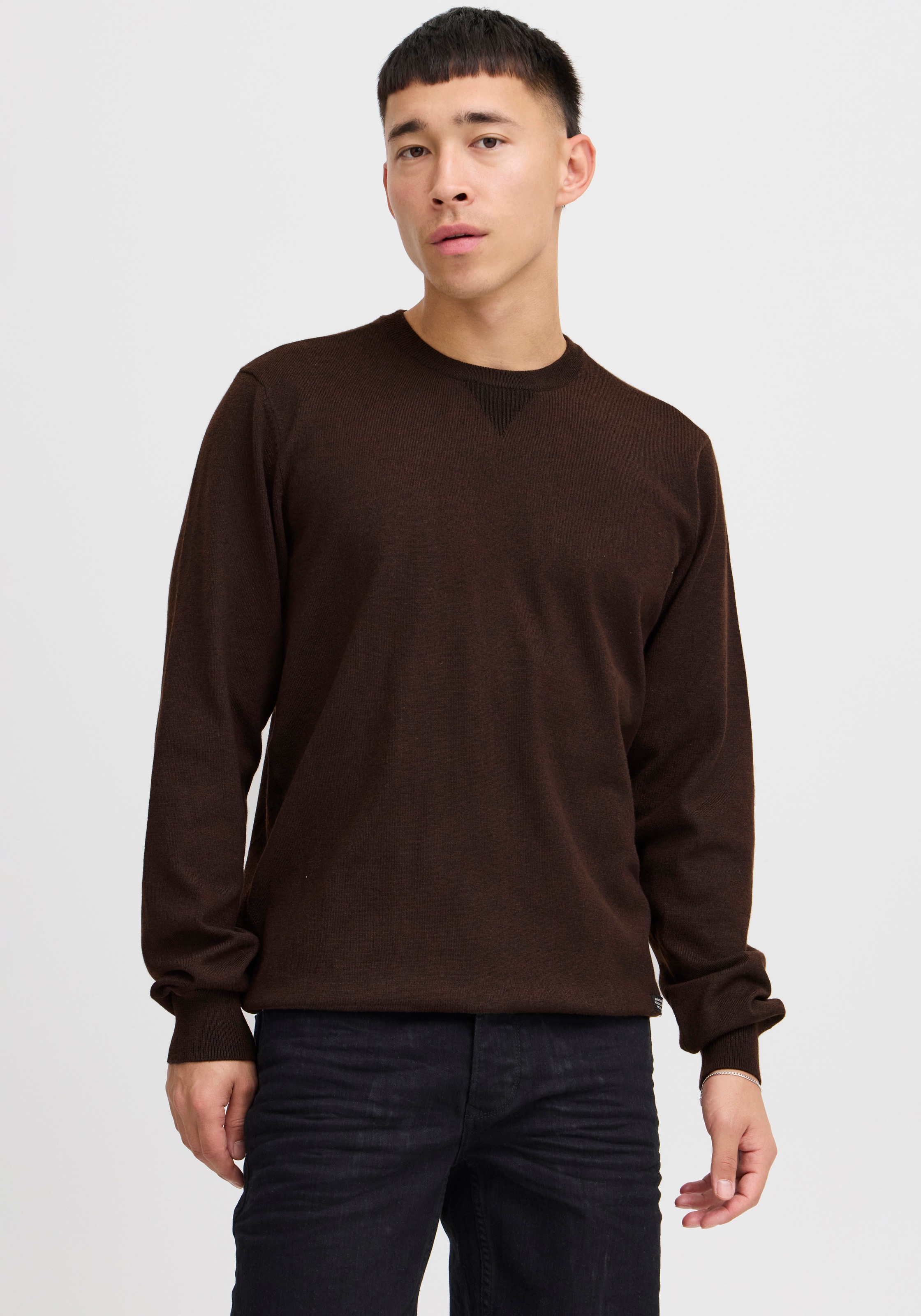 Blend Rundhalspullover »Pullover« Kunstfaser,