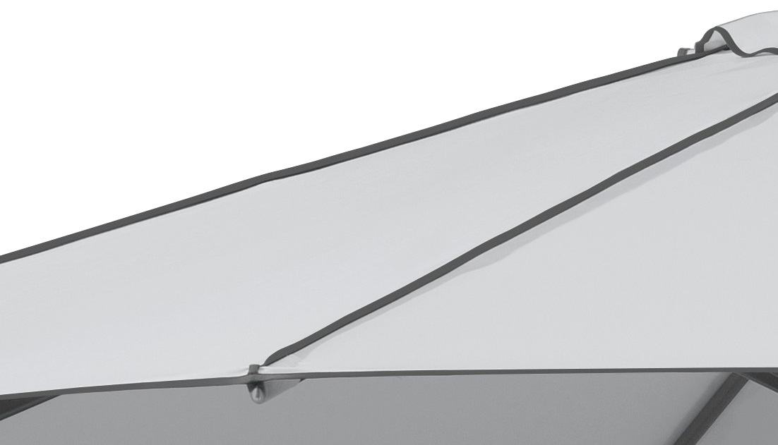Schneider Schirme Marktschirm »Adria«, Durchmesser 350 cm, silbergrau, rund, ohne Schirmständer