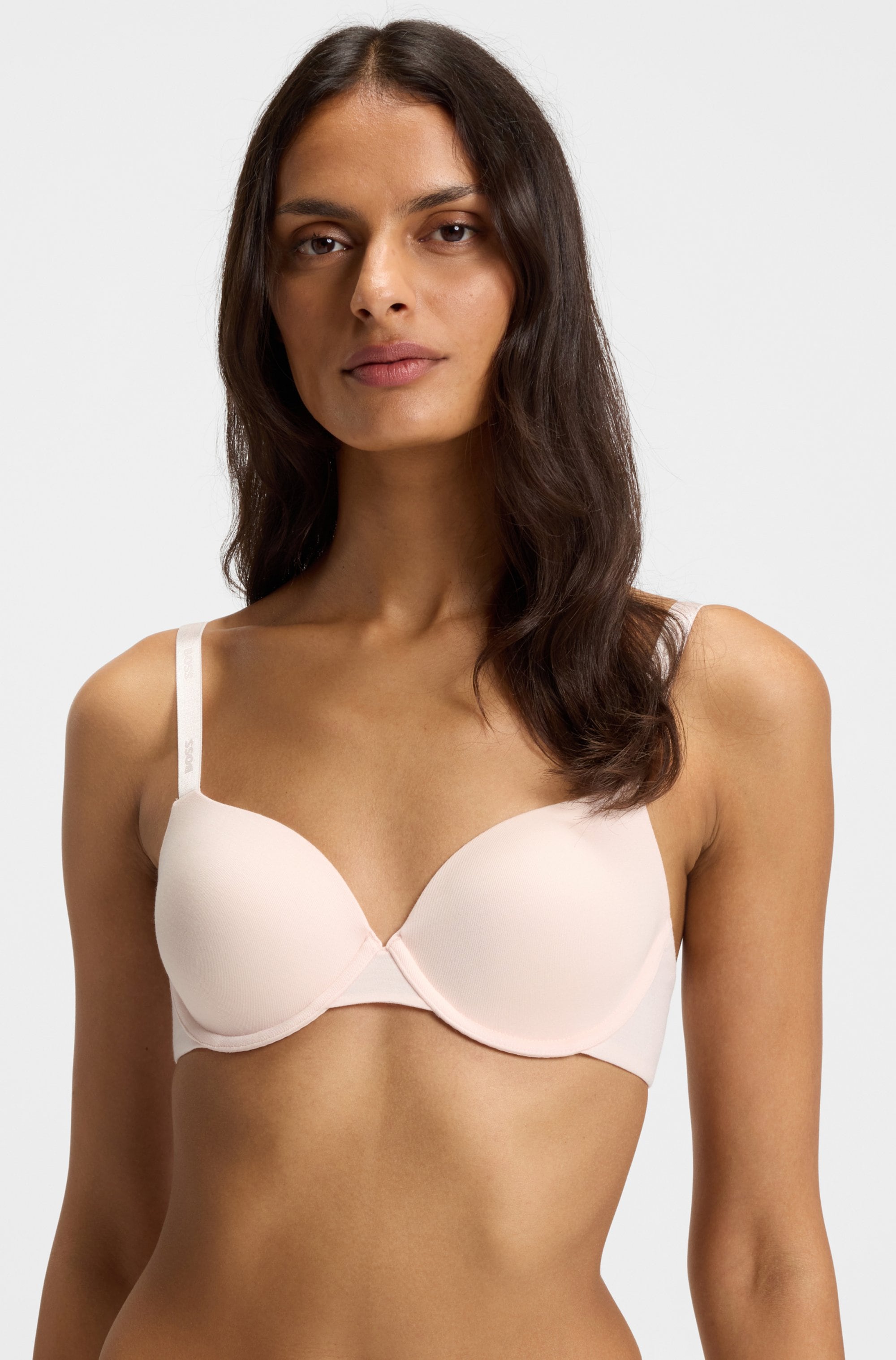 BOSS Bügel-BH »UNDERWIRE BRA CI« mit BOSS Schriftzug auf den Trägern