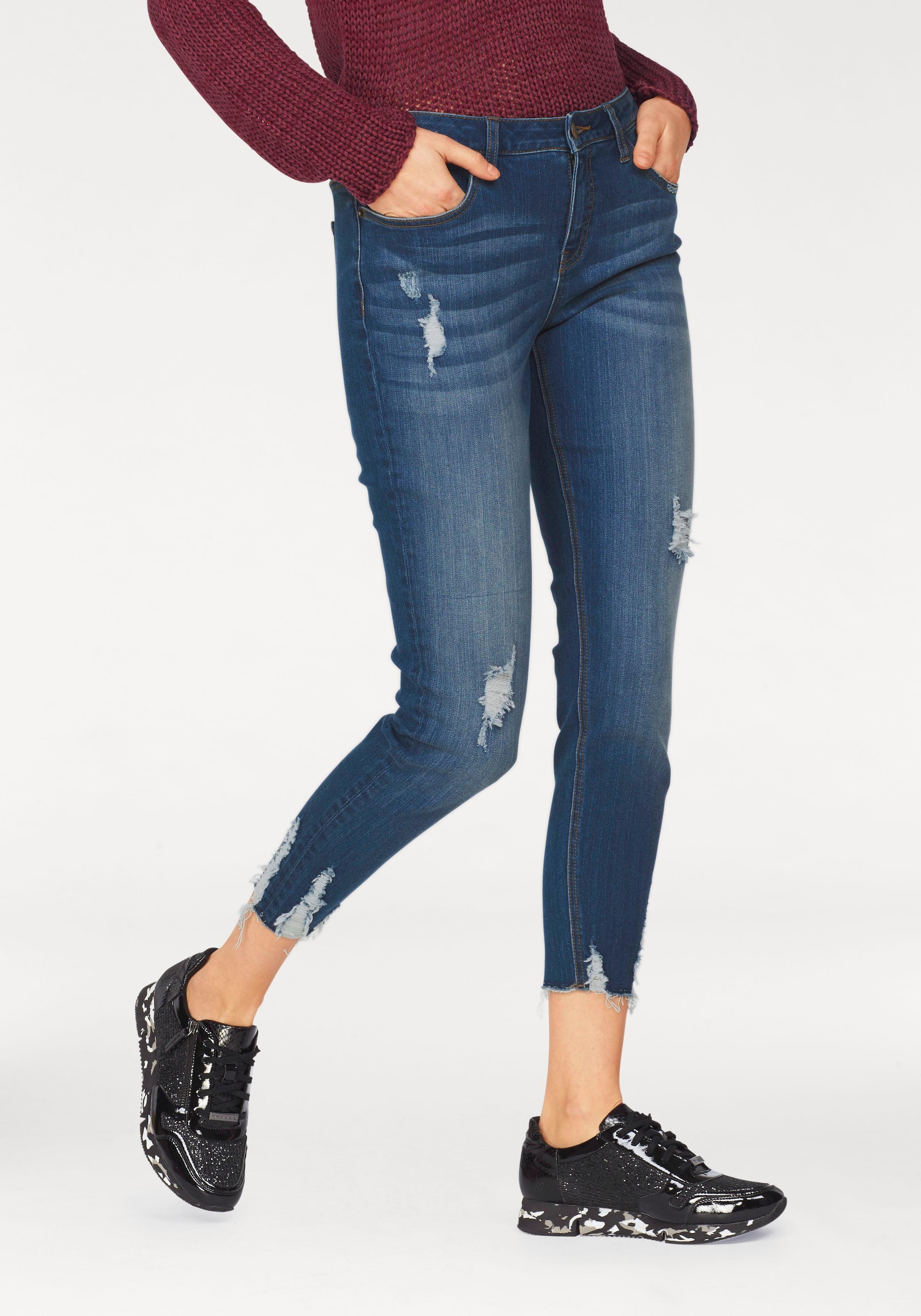 Aniston CASUAL Skinny-fit-Jeans, Online kaufen Destroyed-Effekt Shop mit OTTO im