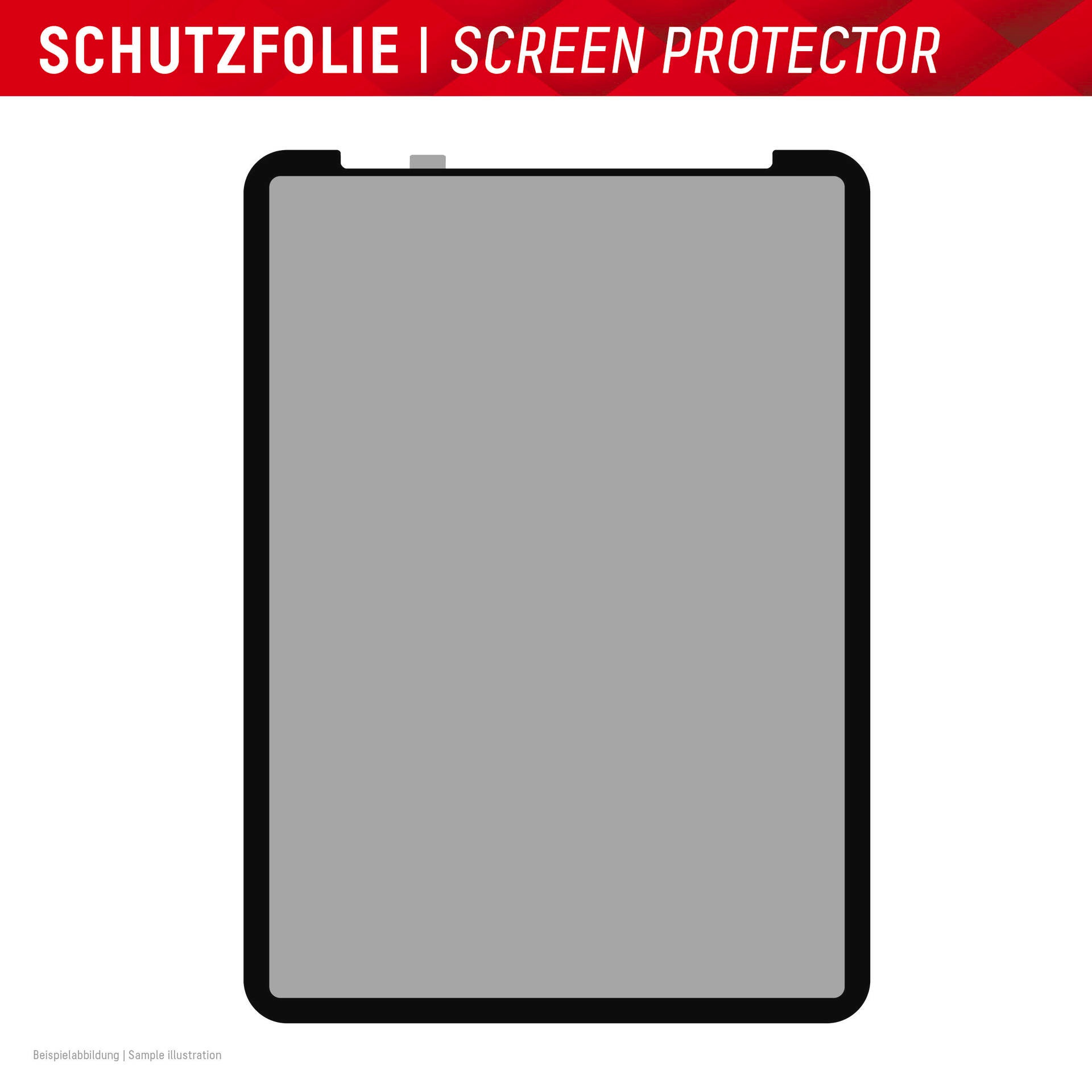 Displex Displayschutzfolie »Tablet Privacy Safe«, für Apple iPad Pro 11 (2024), Blickschutzfolie, Schutzfolie, Bildschirmschutz, kratz- & stoßfest