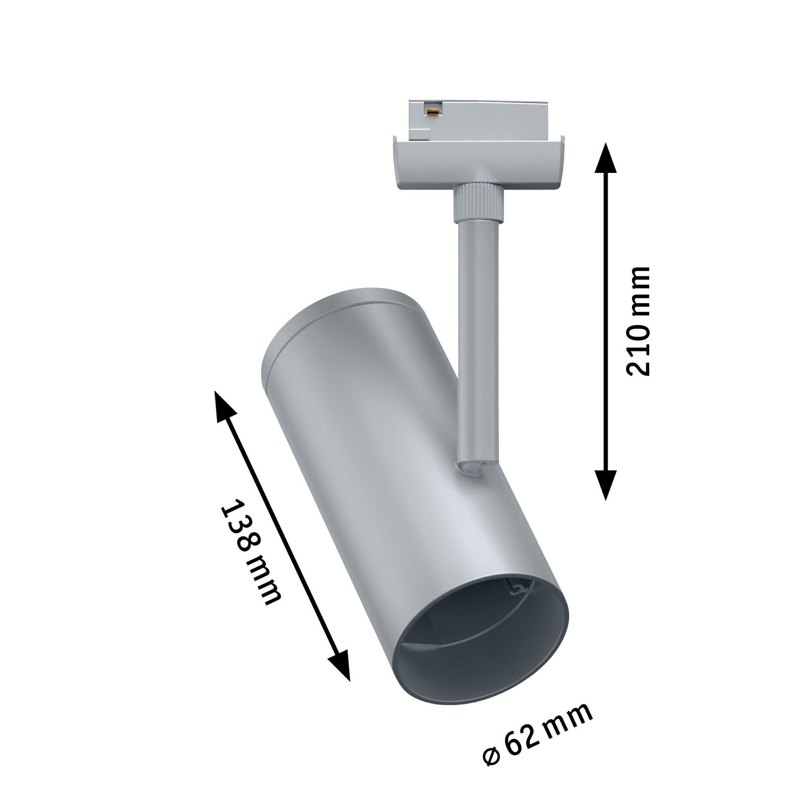 Paulmann Schienensystem-Leuchten »URail Schienenspot Apol Einzelspot E27 max. 50W 230V«, dimmbar