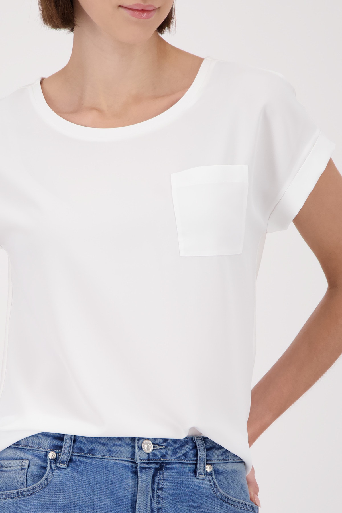 Monari Blusentop Regular fit mit Brusttasche