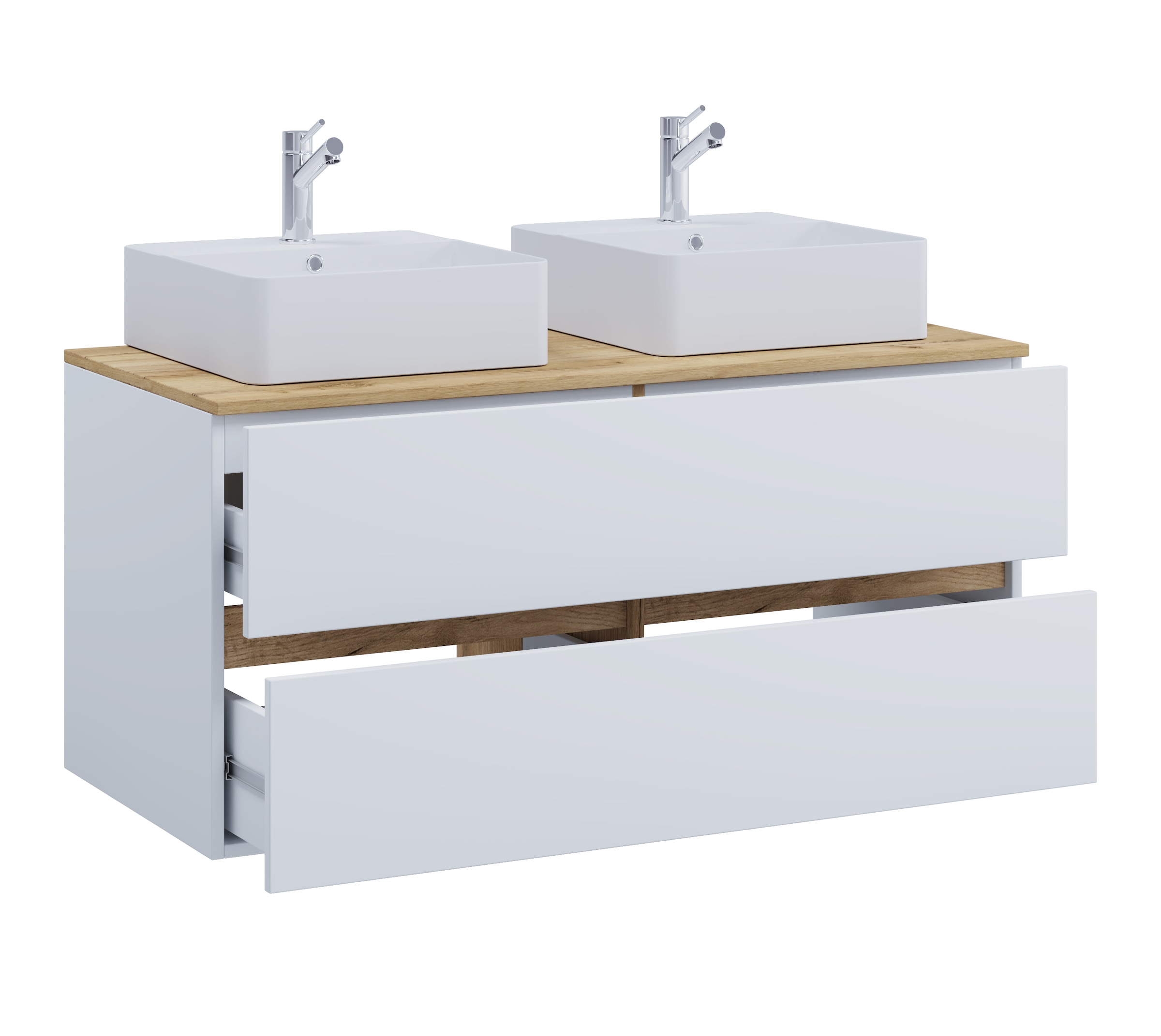 VCM Waschtisch »3 tlg. Badmöbel-Set mit Waschbecken Cosila-A 111cm« 3 Stk. tlg.