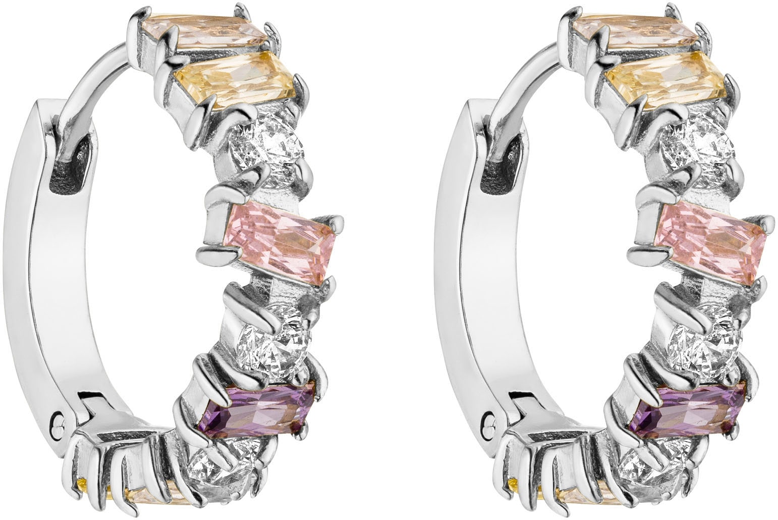 Purelei Paar Creolen »Schmuck Geschenk Fancy Ohrringe, 22421-Earring-Fancy«, mit Zirkonia (synth.)