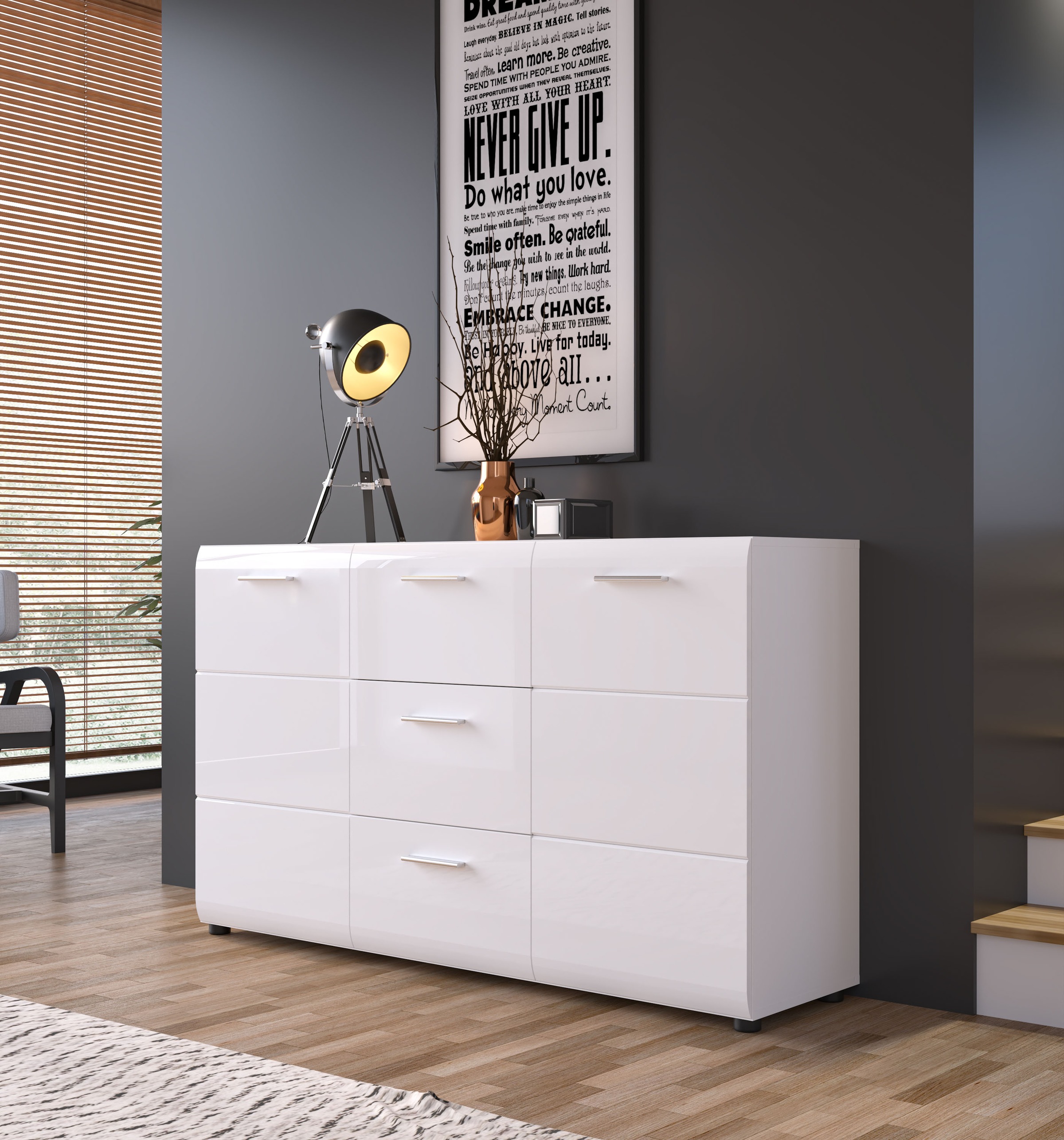 LIVING CHARM Sideboard »Merano«, Breite ca. 144 cm