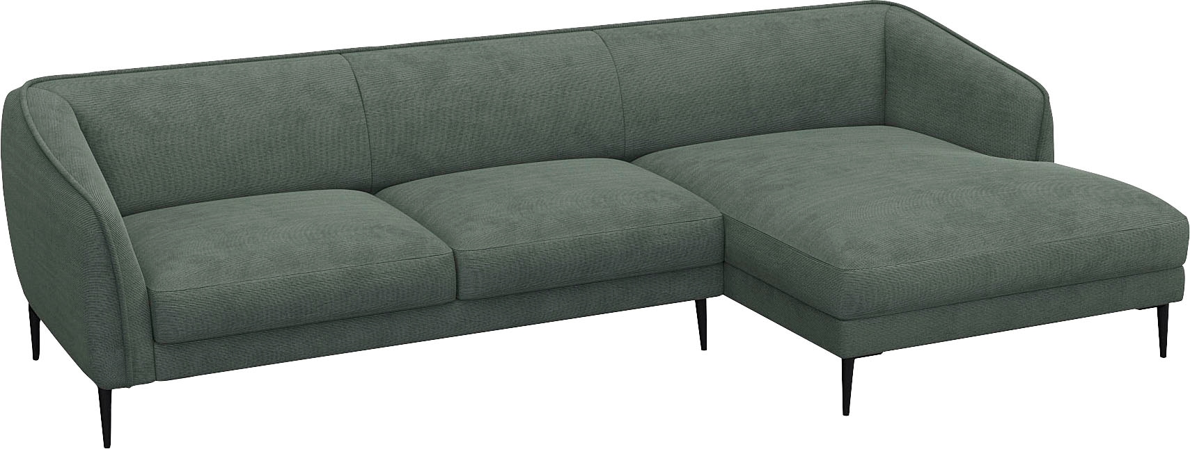 FLEXLUX Ecksofa »Belle Designsofa, L-Form, B/T 288/149 cm« Skandinavisches Design, In hochwertiger Verarbeitung