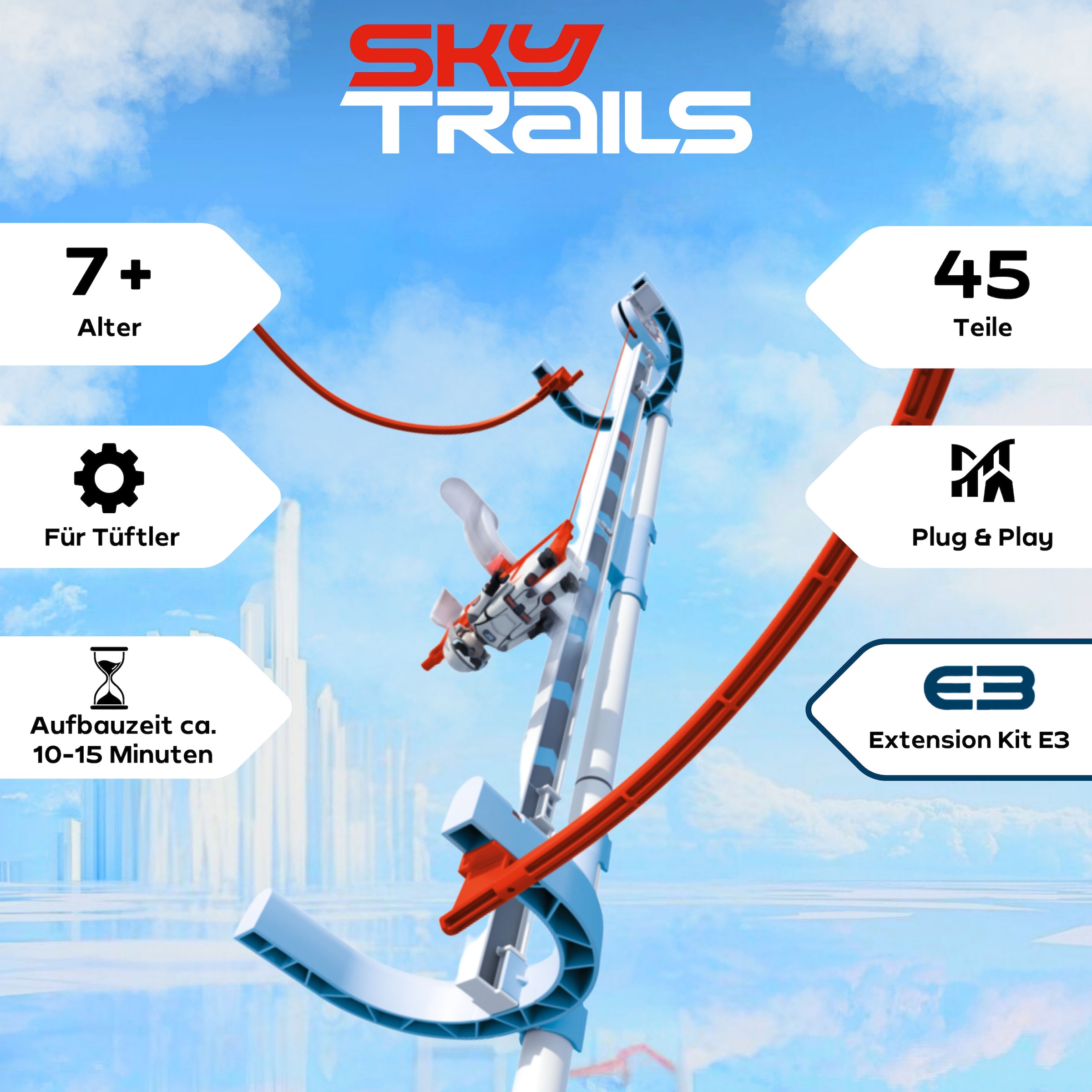 Playmobil® Konstruktions-Spielset »Air Lift e3 (71970), Sky Trails«, (45 St.), Made in Europe