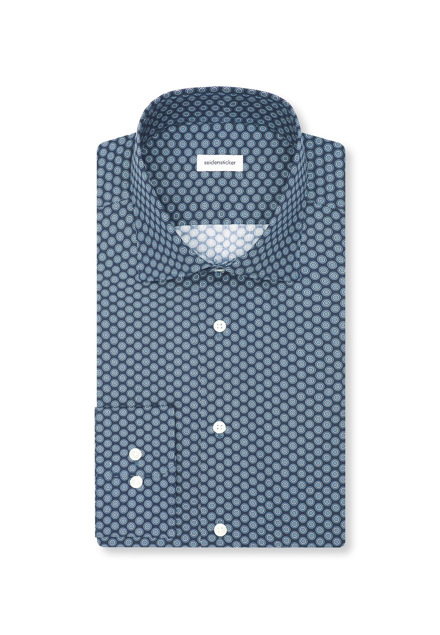 seidensticker Businesshemd »Schwarze Rose« Regular 1/1 Kentkragen Druck