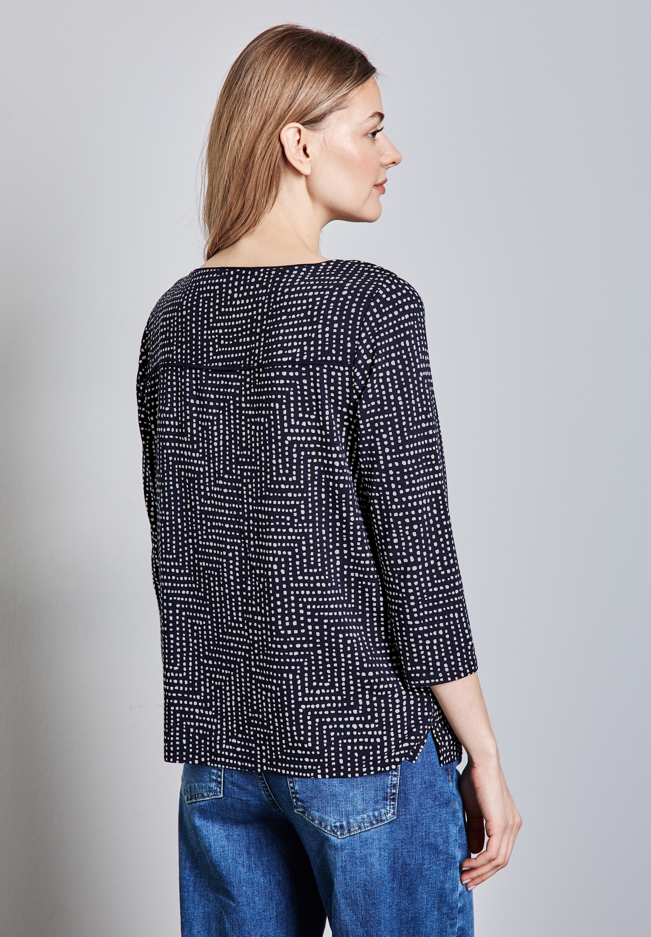 STREET ONE 3/4-Arm-Shirt »EVI«, mit All-Over Print