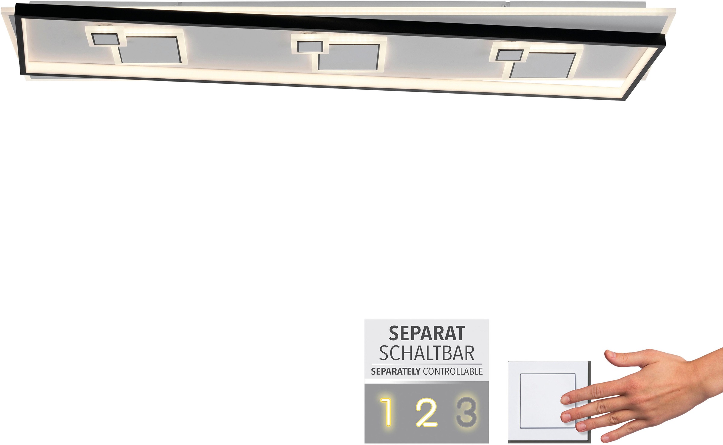 Paul Neuhaus online flammig-flammig, OTTO Deckenleuchte separat 2 LED, bestellen steuerbar bei (Schalter) »MAILAK«