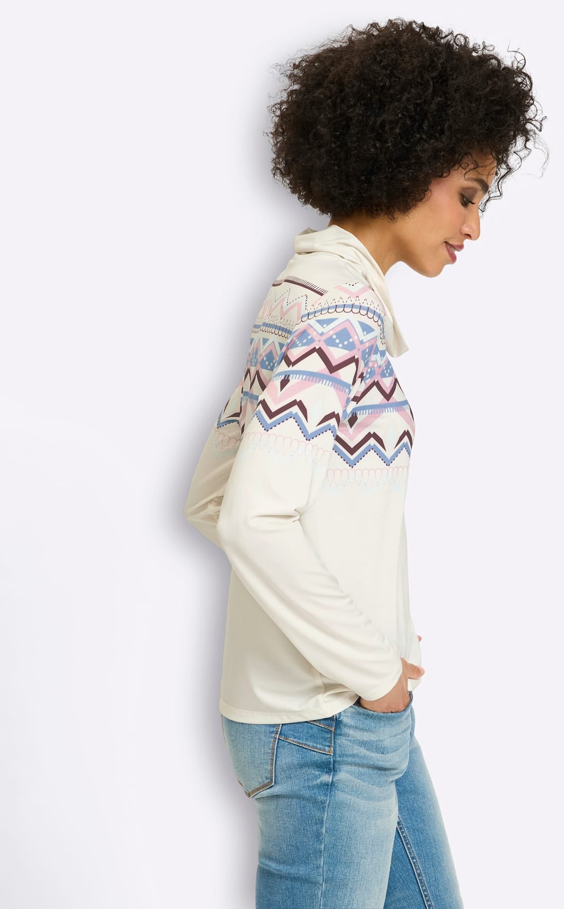 heine Langarmshirt »Druck-Shirt« 1