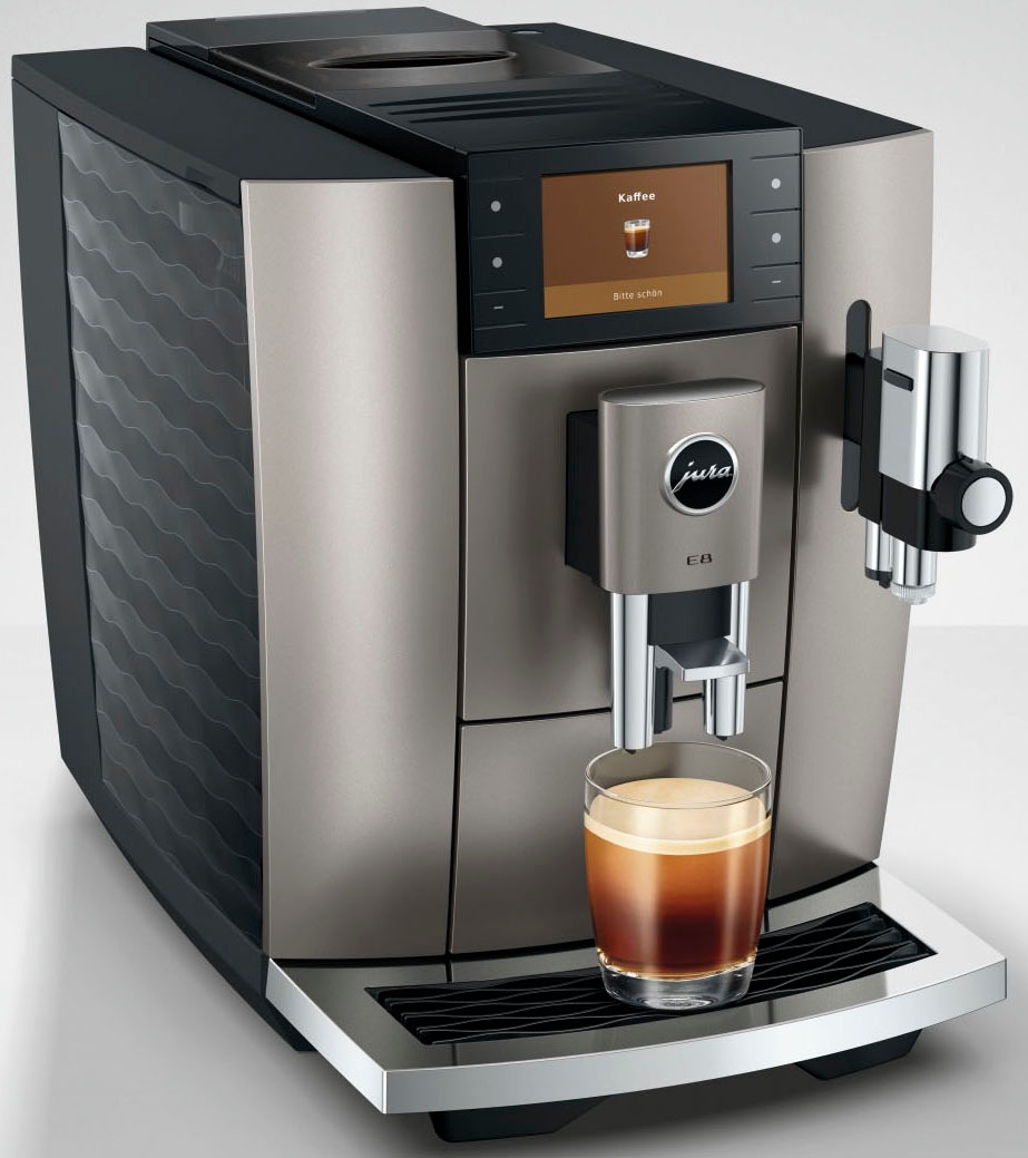 JURA Kaffeevollautomat »15712 E8 (ED), Midnight Silver« 27 Spezialitäten, WiFi, Hot & Light Brew, Sweet