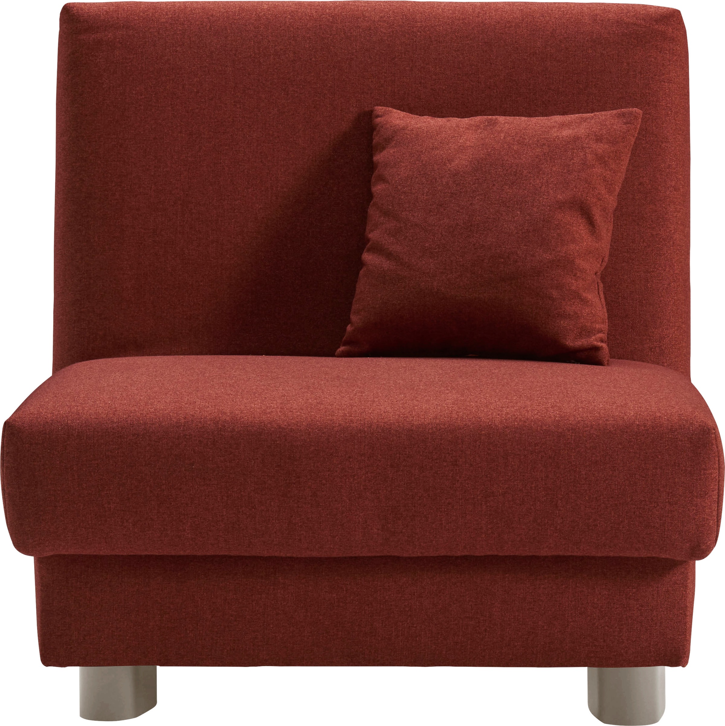 ell + ell Schlafsofa »Enny« Liegefläche Breite 80 cm, Liegehöhe 40 cm, Füße alufarben, Rückenlehne