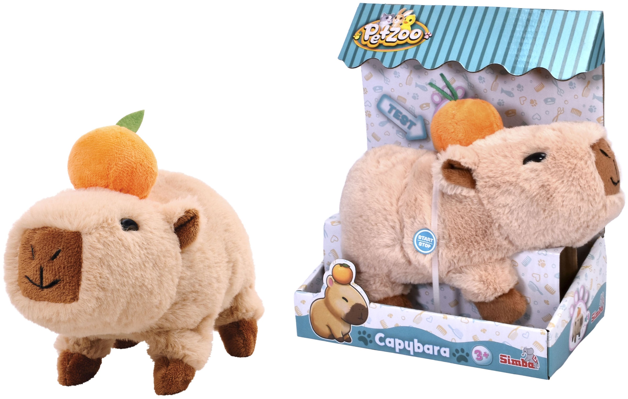 SIMBA Plüschfigur »PetZoo Capybara« mit Funktionen