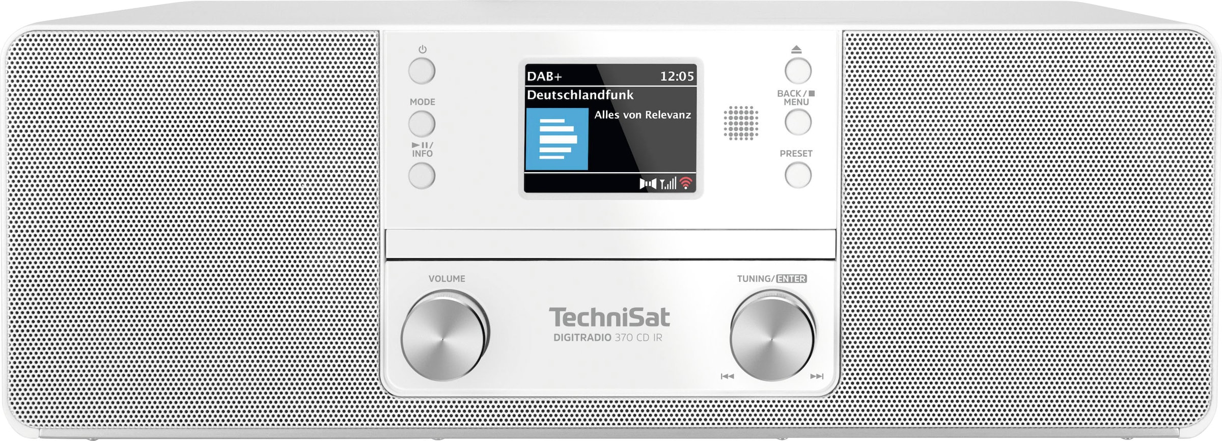 TechniSat Digitalradio (DAB+) »DIGITRADIO 370 CD IR«, (Bluetooth-WLAN UKW mit RDS-Digitalradio (DAB+) 10 W)