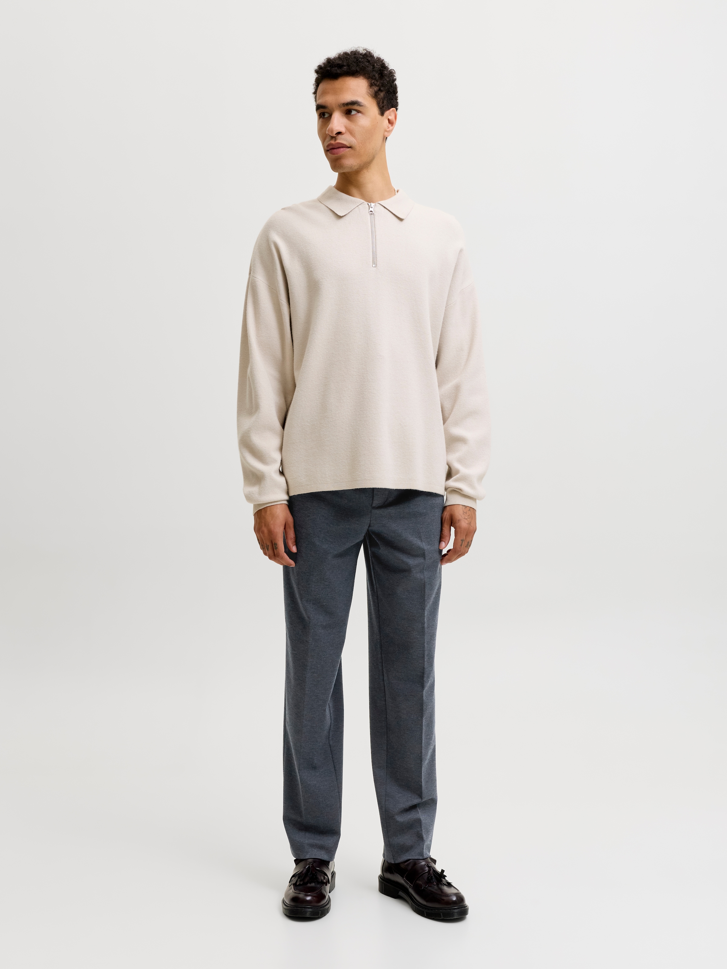 Jack & Jones Stoffhose »JPRMARTIN JERSEY TROUSER SN«  Materialmix, slim fit