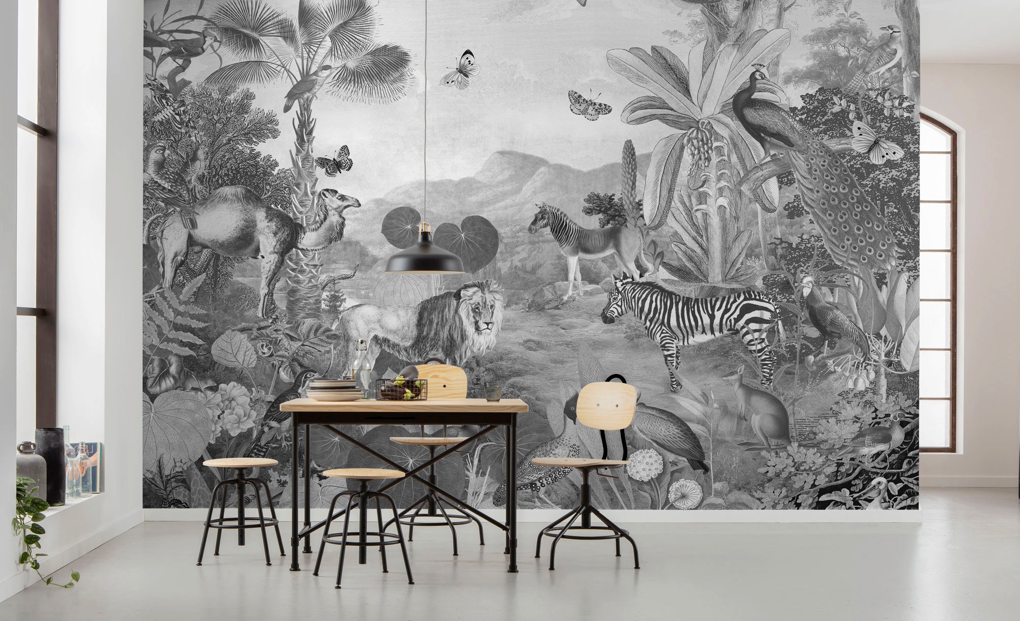 Komar Vliestapete »Digitaldruck Vlies - Flora and Fauna - Größe 350 x 250 cm«, bedruckt, Wohnzimmer, Schlafzimmer