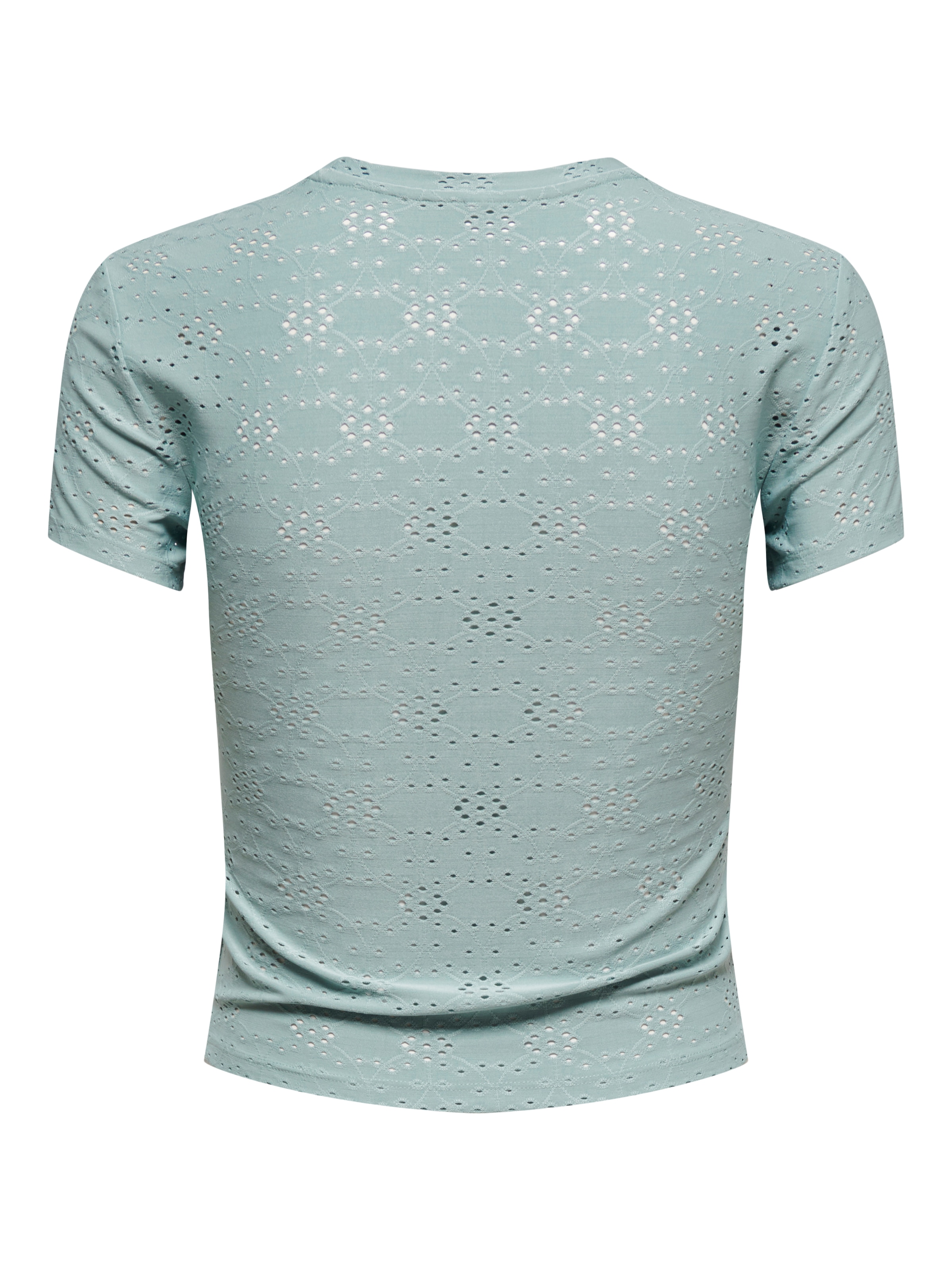 ONLY T-Shirt »ONLSMILLA NEW S/S TOP JRS« Materialmix, slim fit, Rundhals